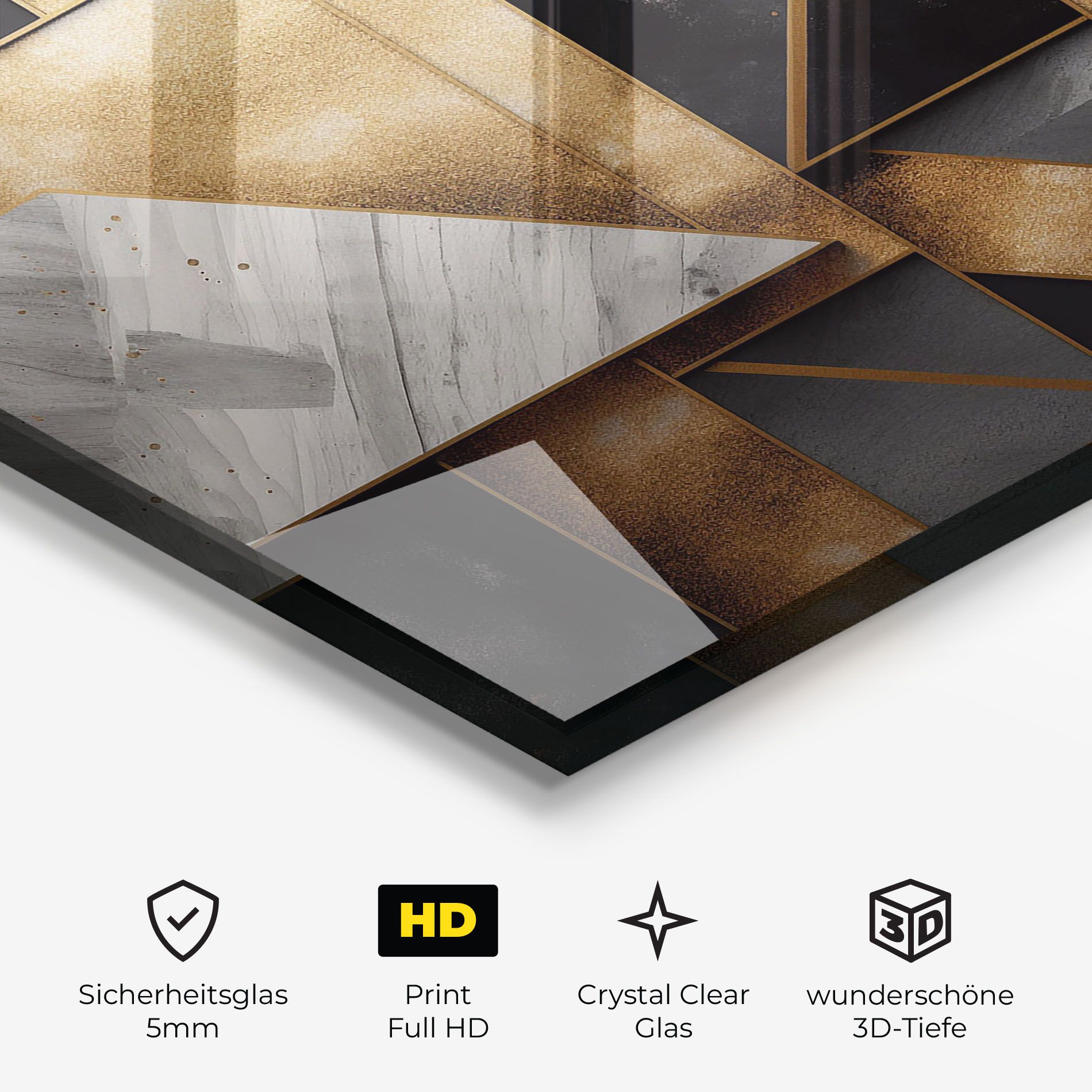 Abstract Gold Square mockup 3