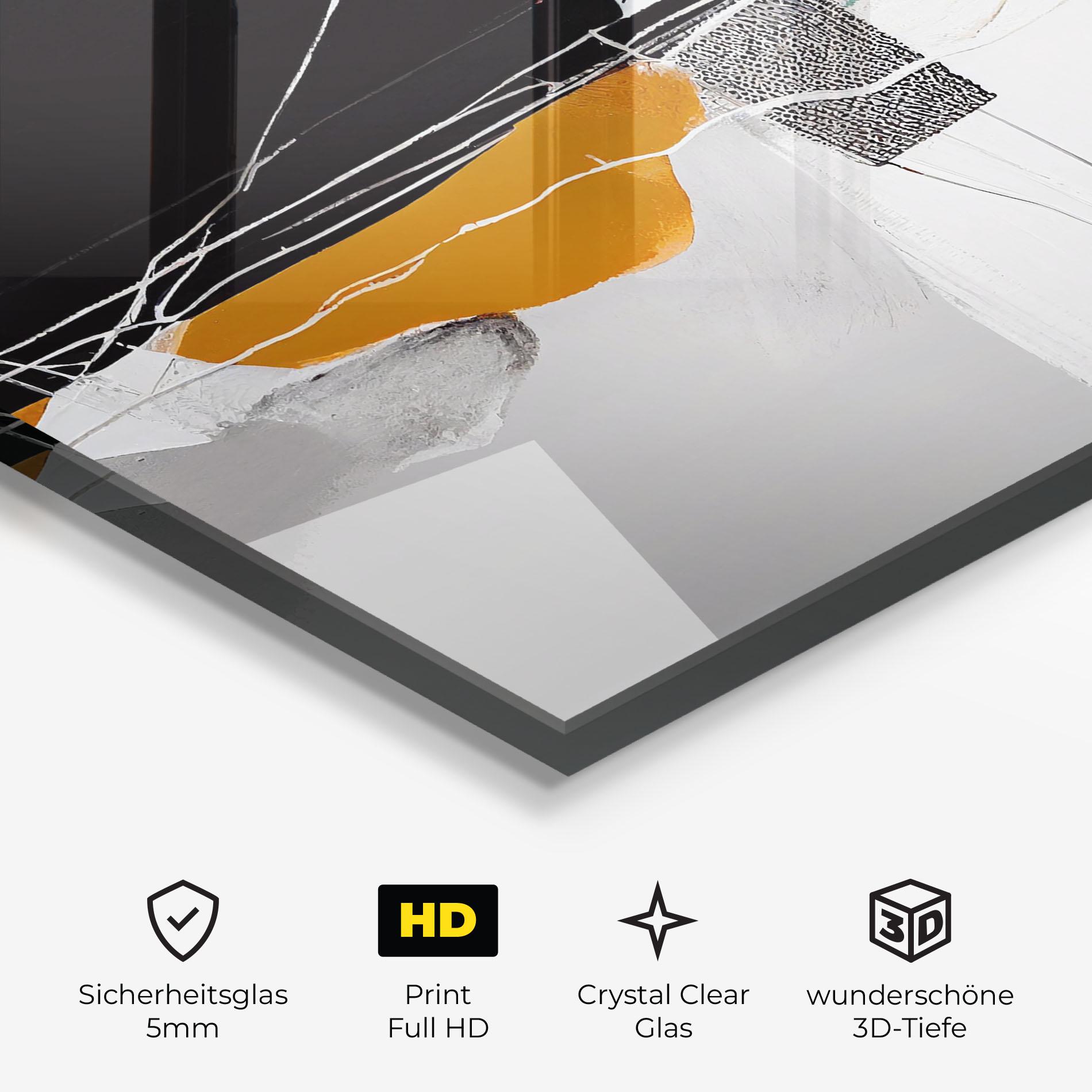 Glasbild Abstract Ornament Prints mockup 3