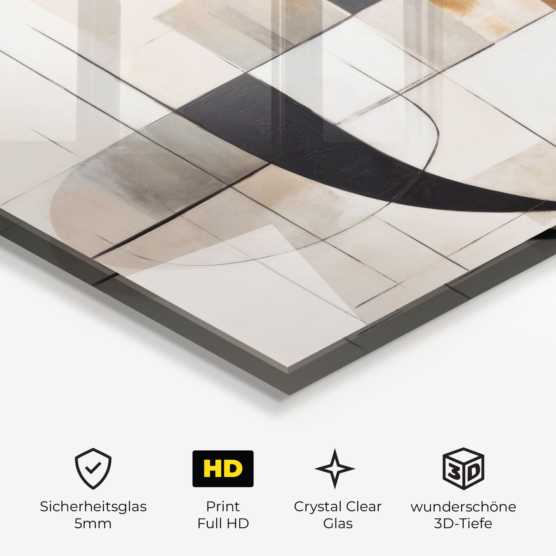 Black Abstract Lines mockup 3