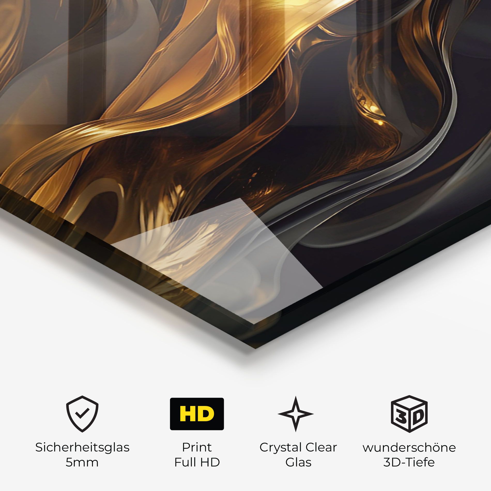 Gold With Black Wave mockup 3