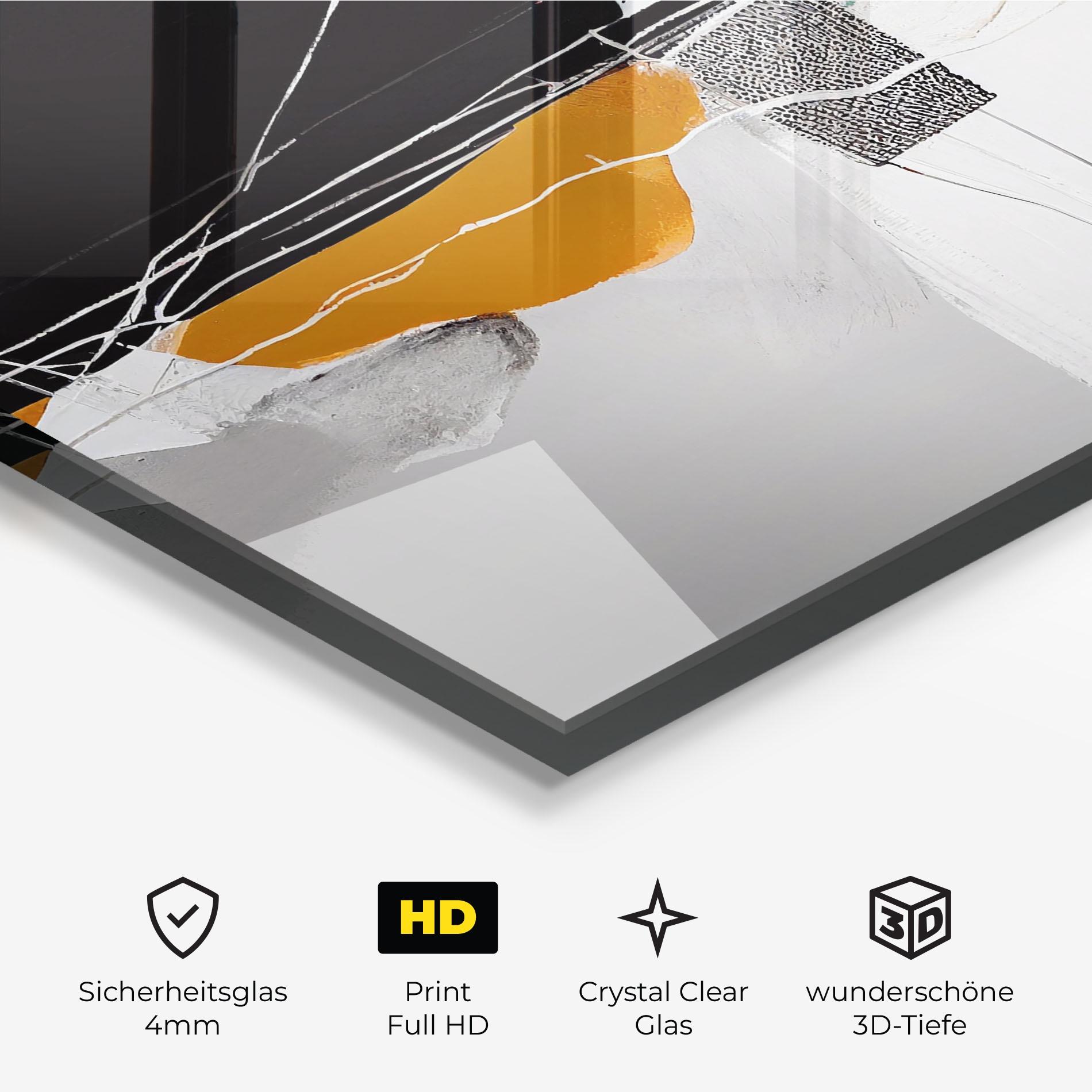 Glasbild Abstract Ornament Prints mockup 3