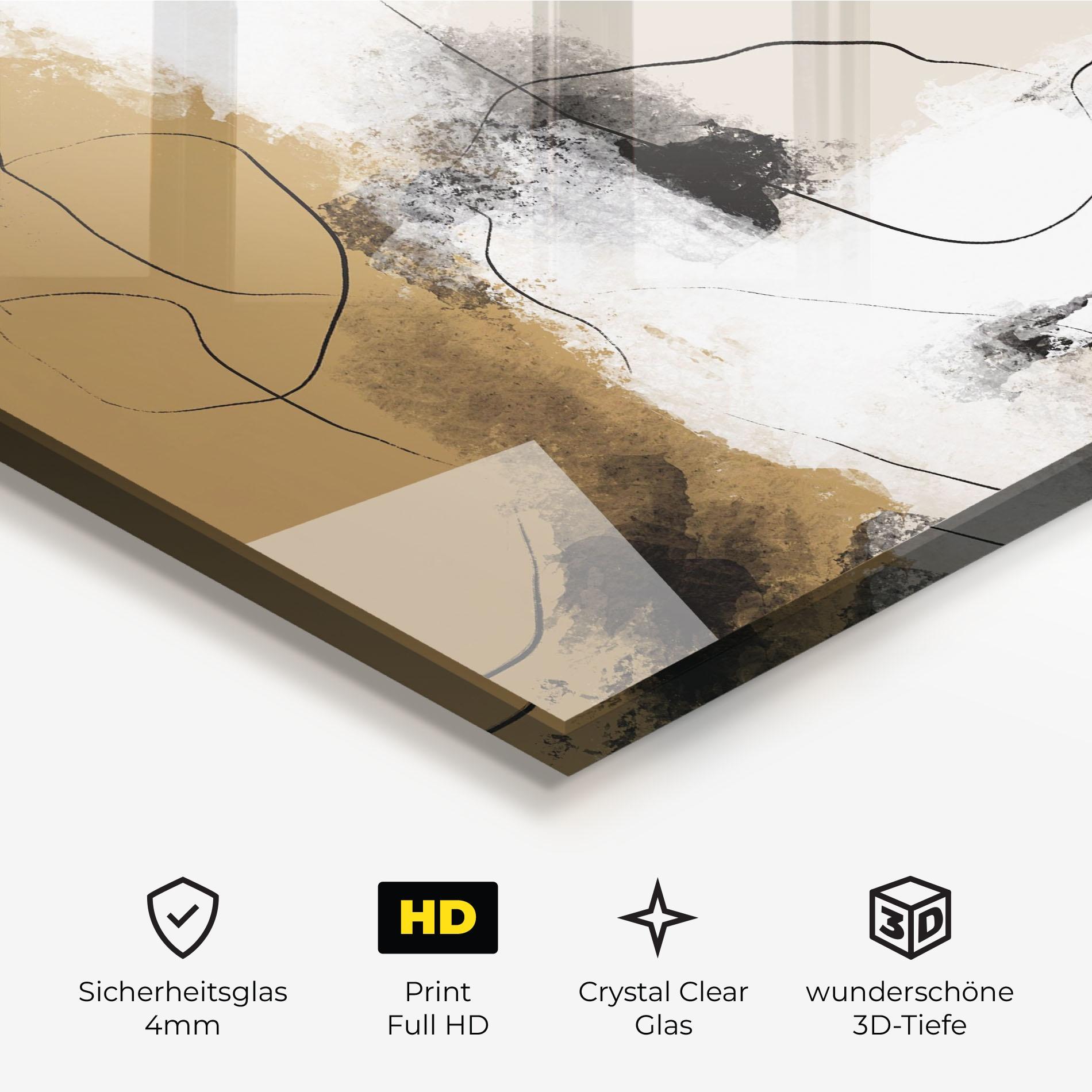 Glasbild Unique Acrylic Paintings mockup 3