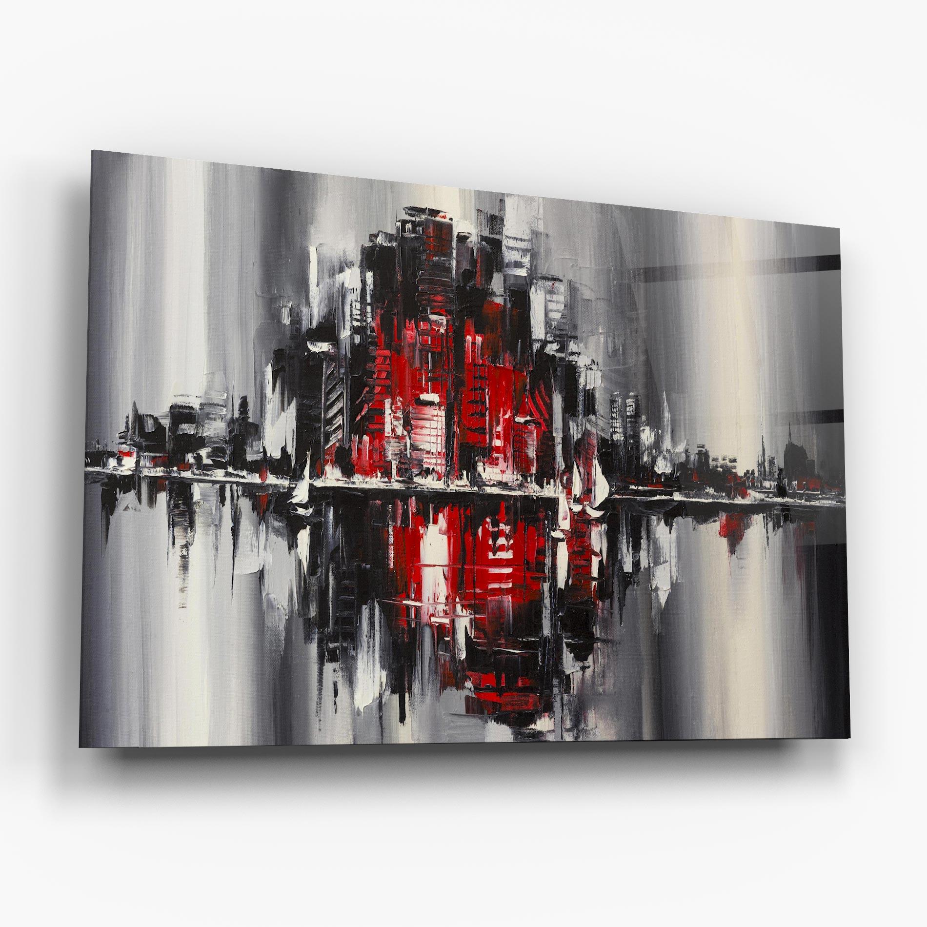 Glasbild Cityscape mockup 6