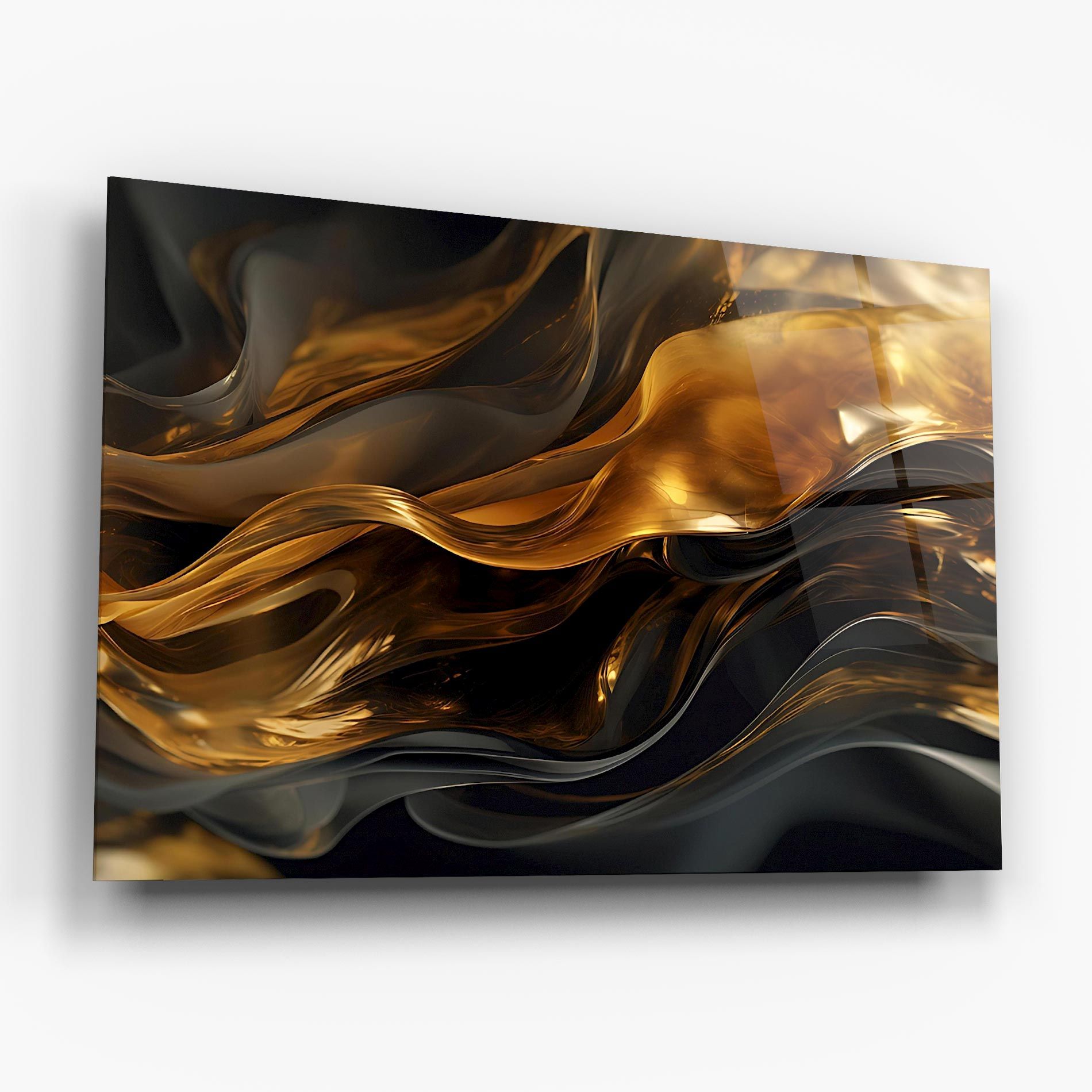 Gold With Black Wave mockup 6