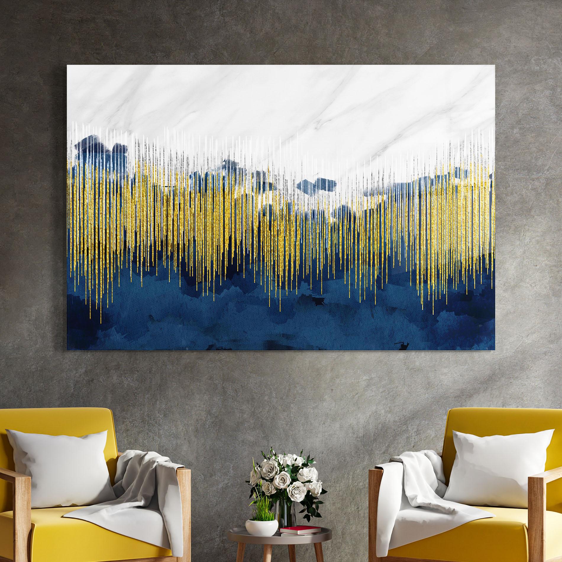 Glasbild Abstract Marble Art mockup 4