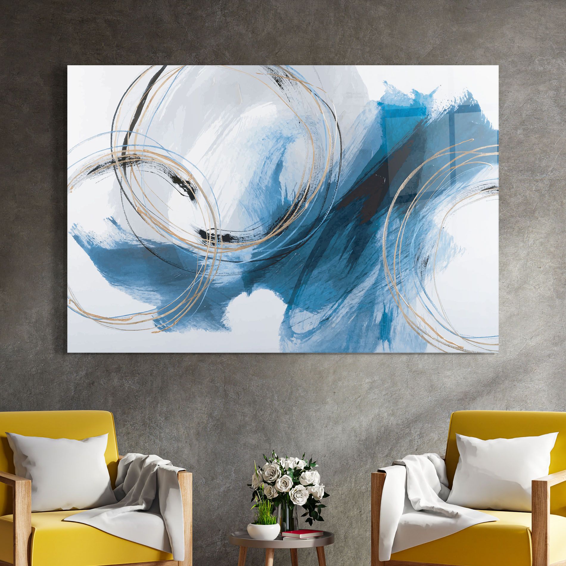 Beautiful Abstract Painting mockup 4