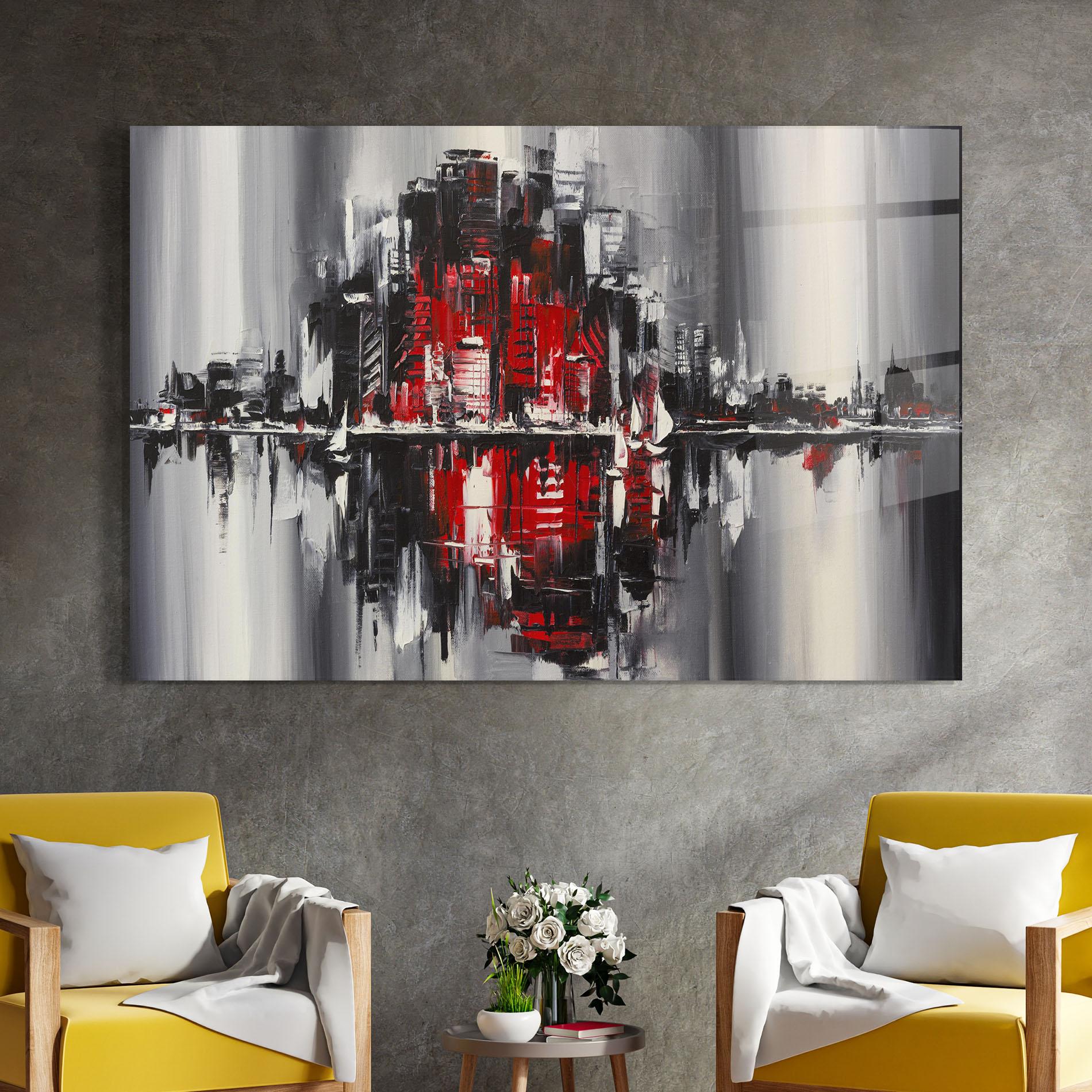 Glasbild Cityscape mockup 4