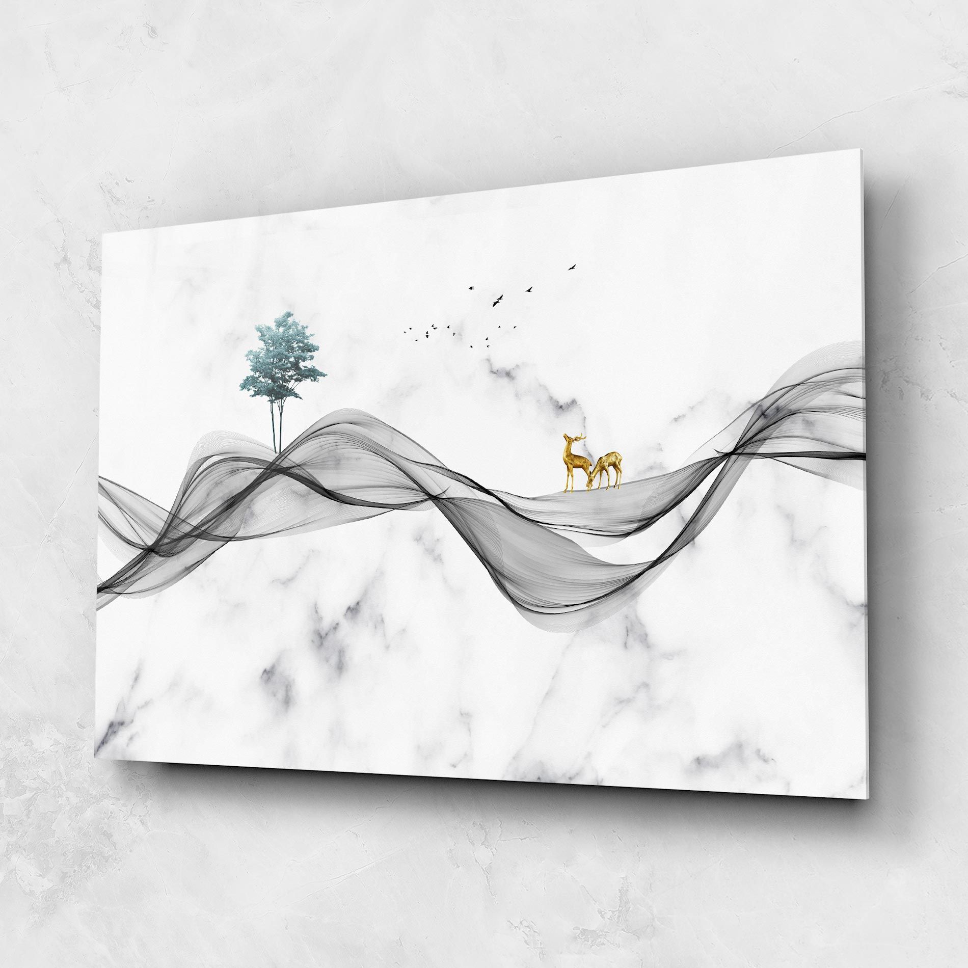 Abstract Golden Landscape 1 mockup 1