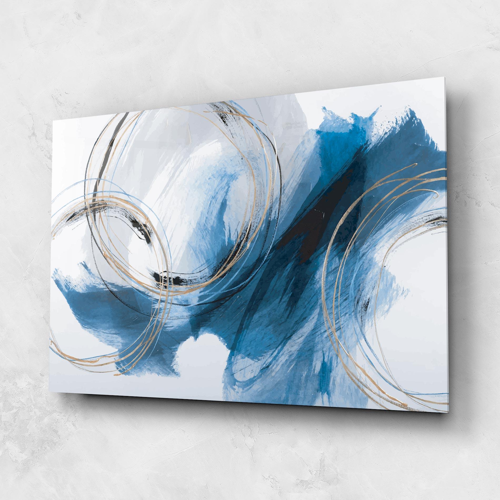 Glasbild Beautiful Abstract Painting mockup 1