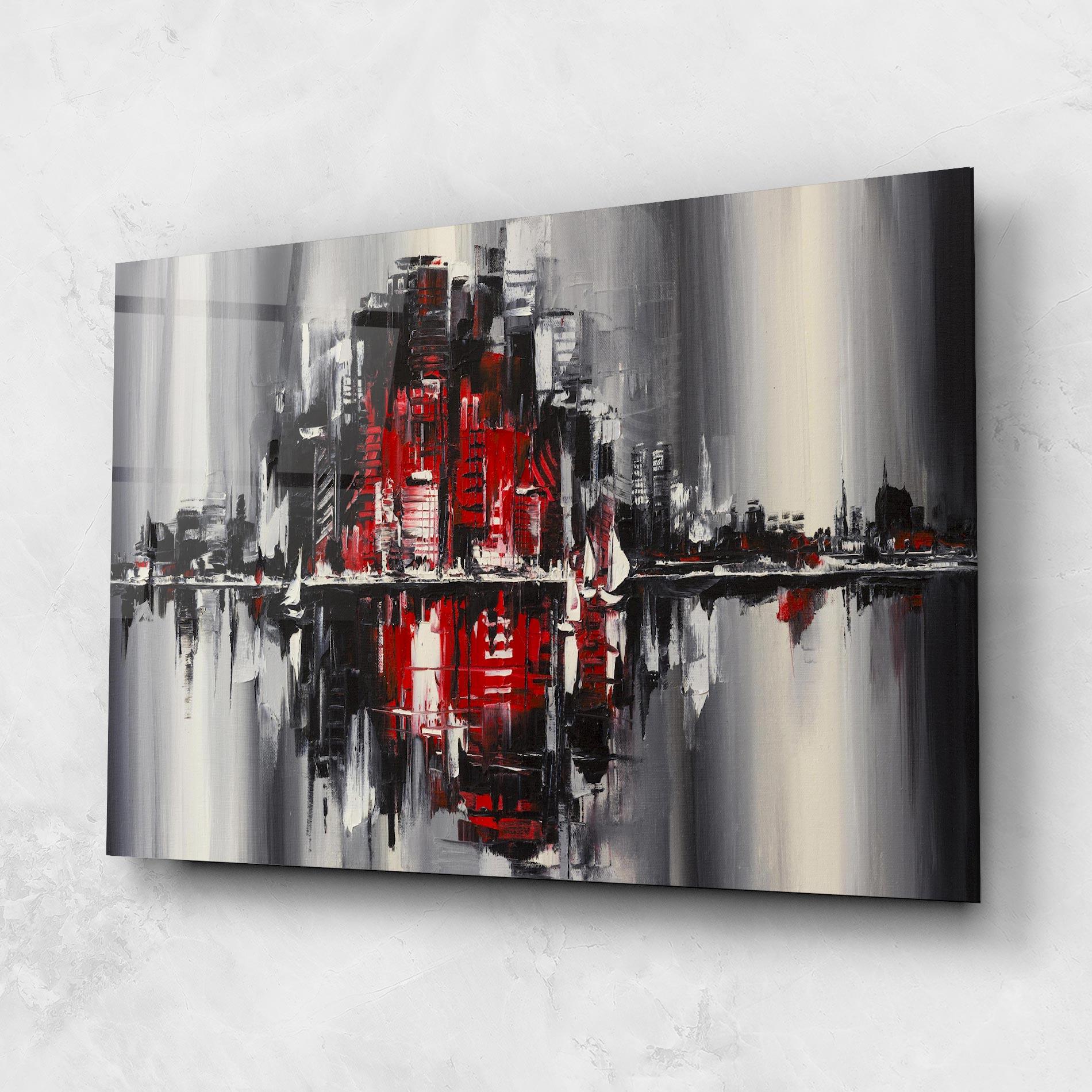 Glasbild Cityscape mockup 1