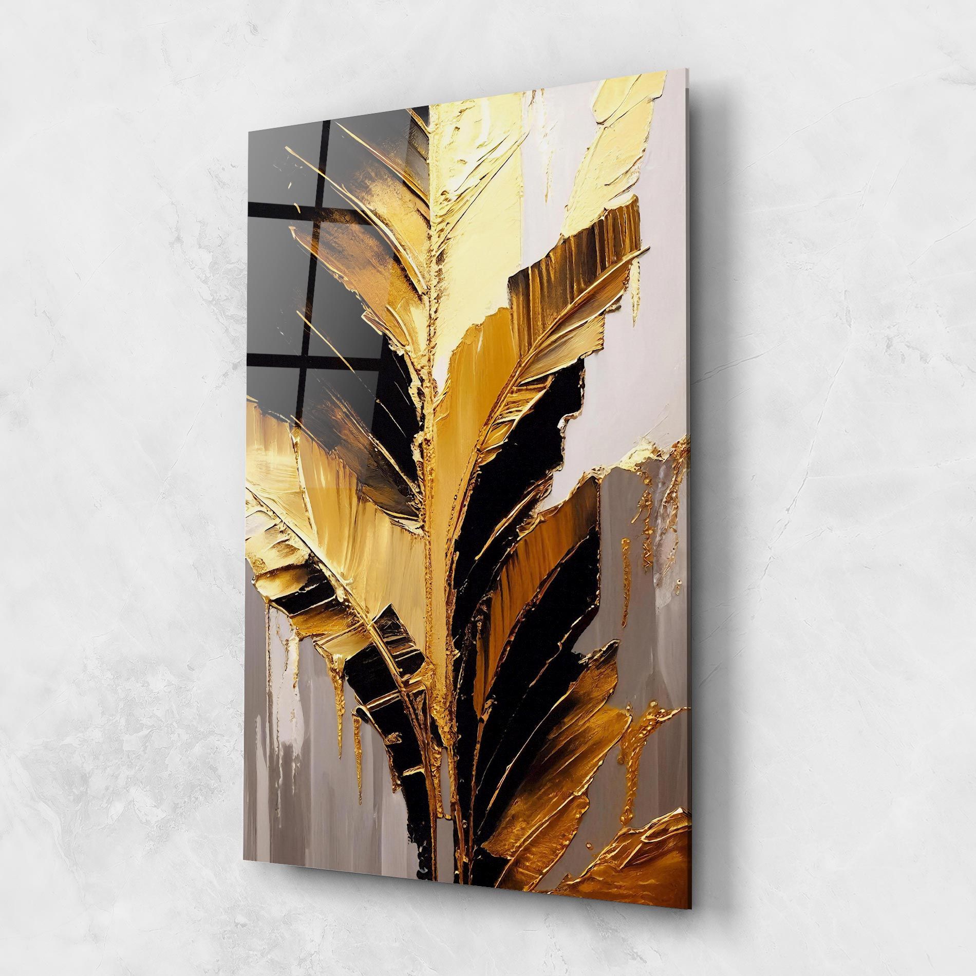 Balck With Gold Leafs mockup 1