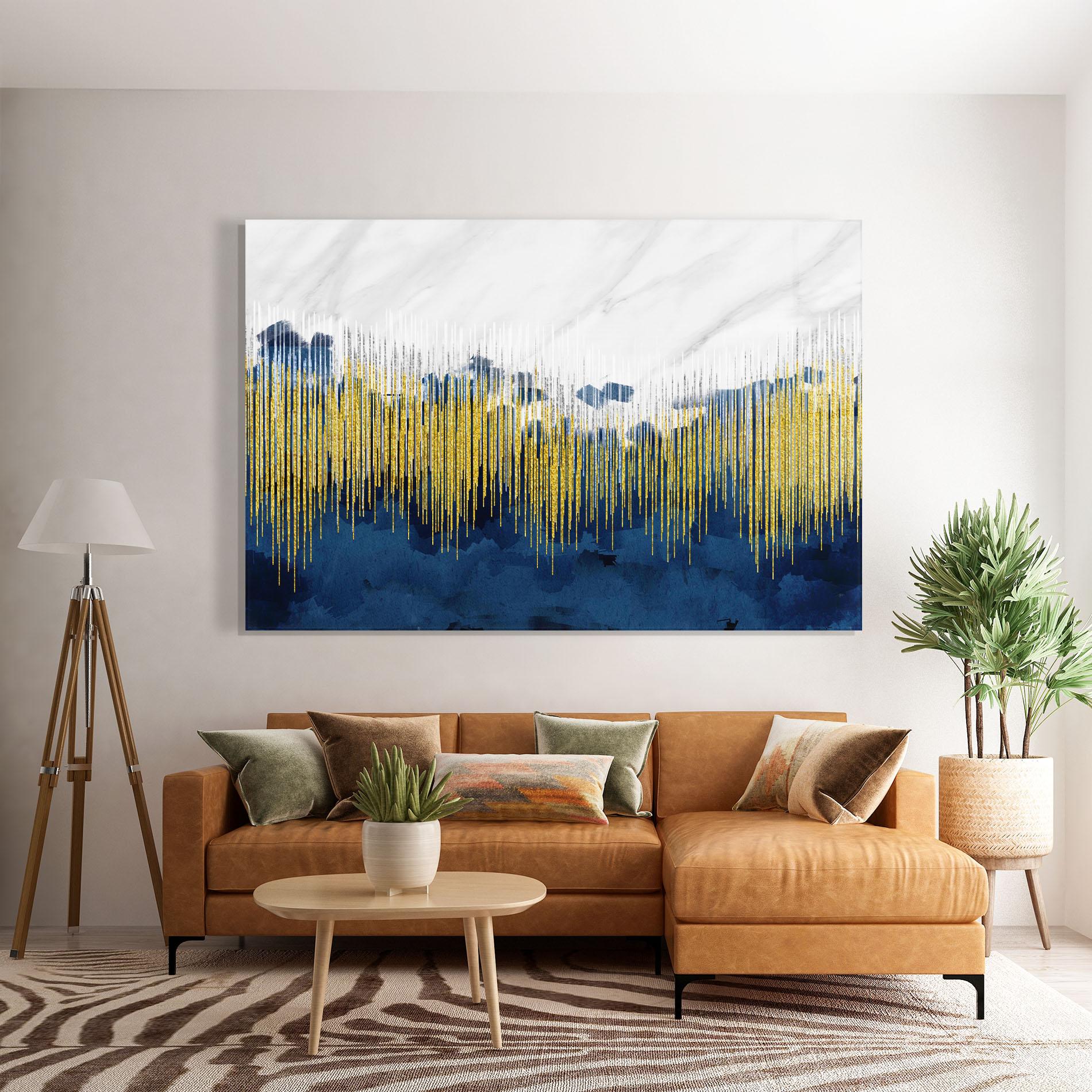 Glasbild Abstract Marble Art mockup 7