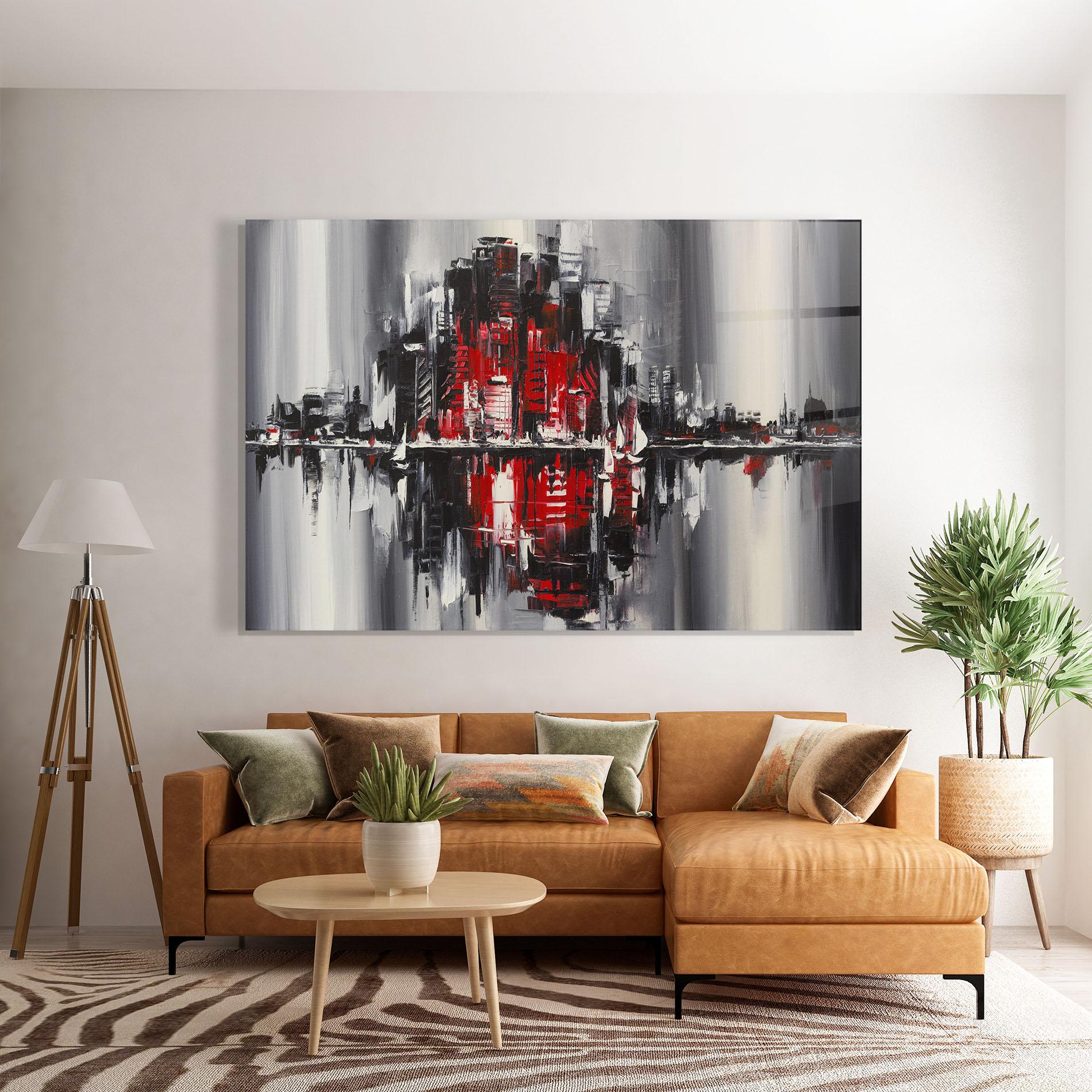 Glasbild Cityscape mockup 7