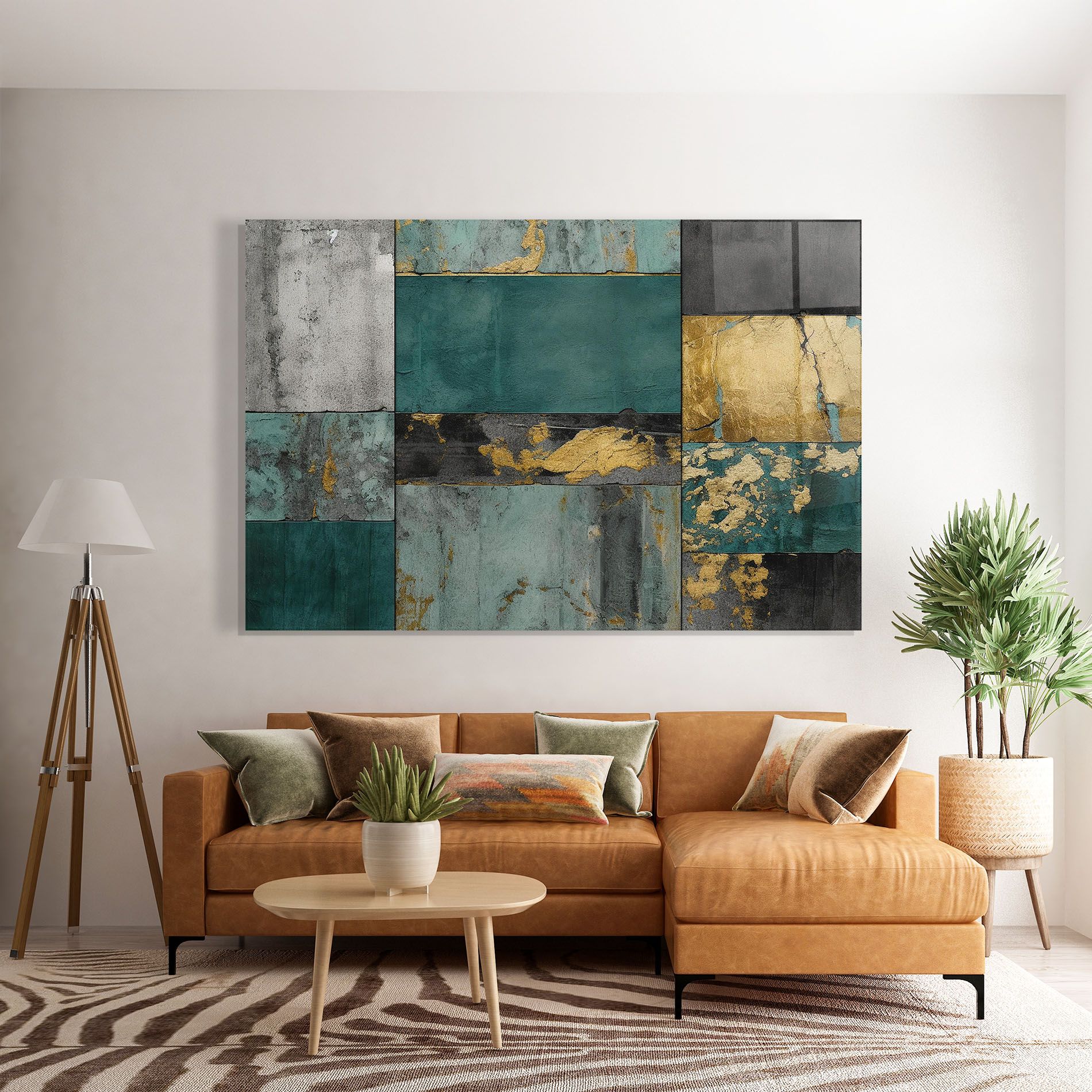 Golden Green Painting mockup 7