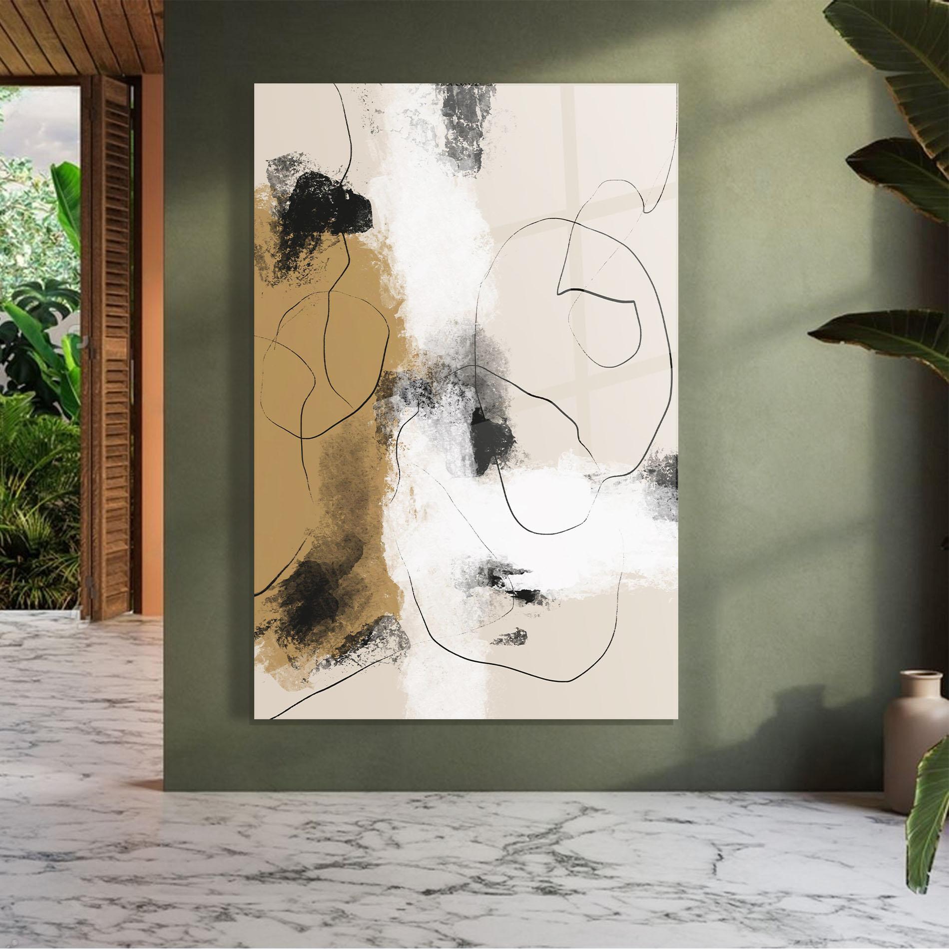 Glasbild Unique Acrylic Paintings mockup 7