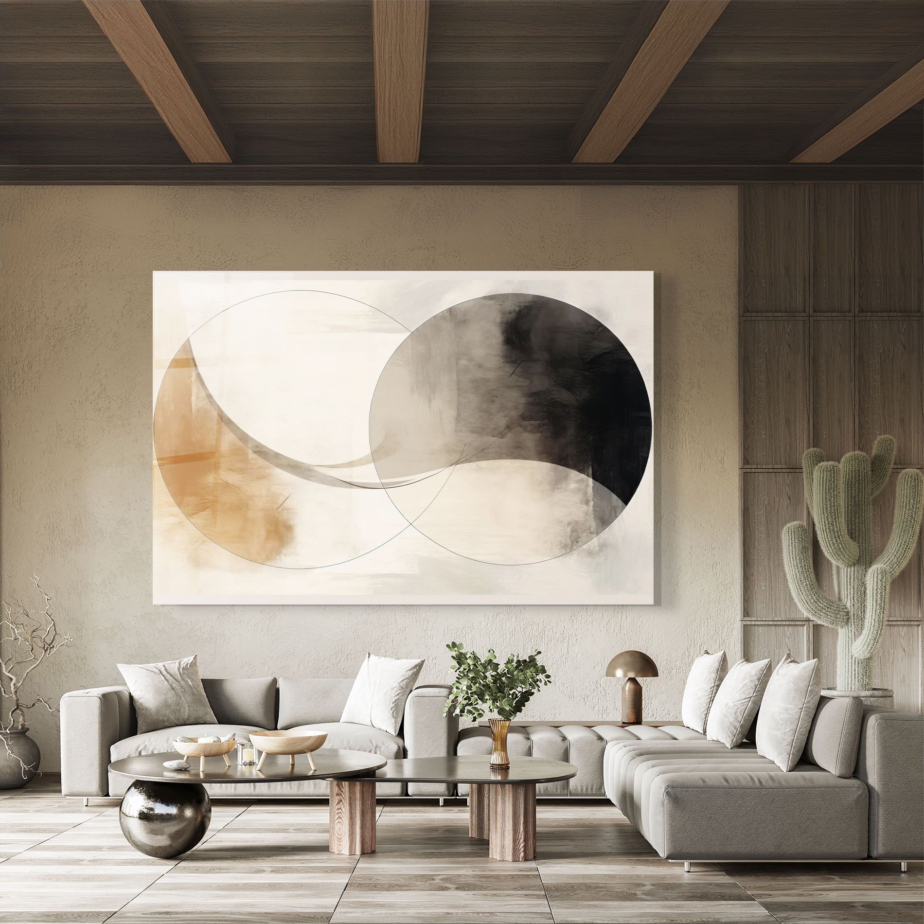 Abstract Circle Painting mockup 8