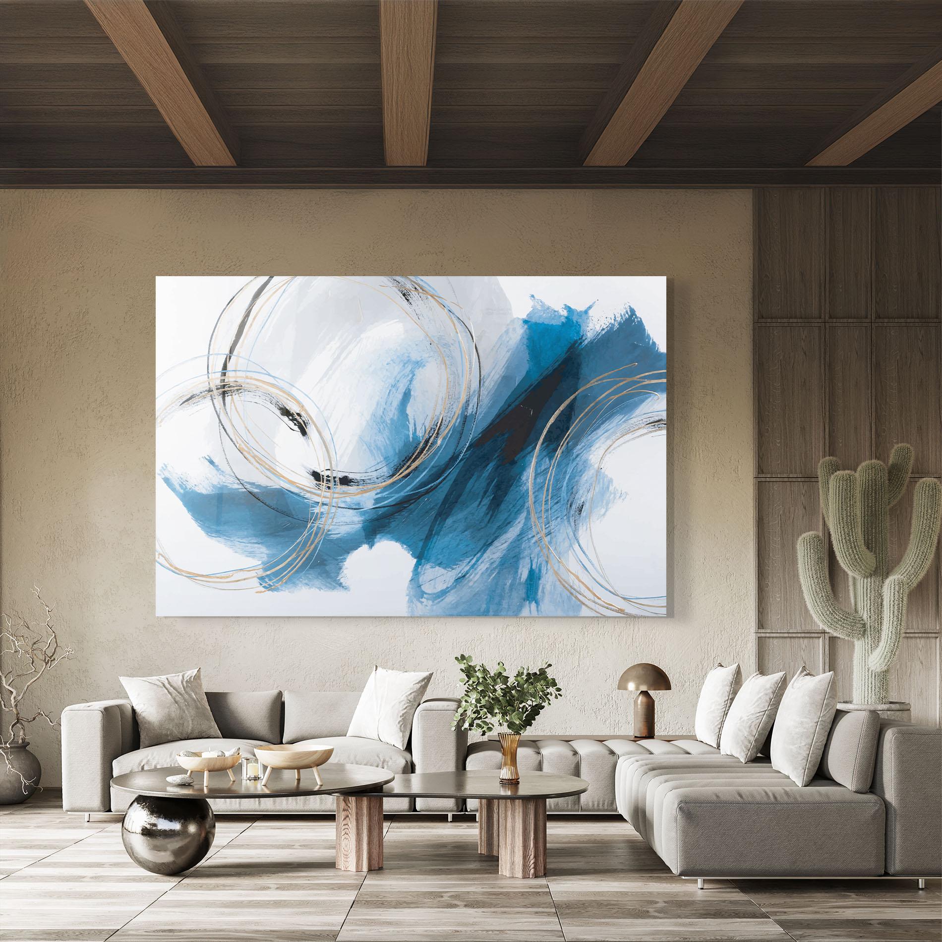 Glasbild Beautiful Abstract Painting mockup 8