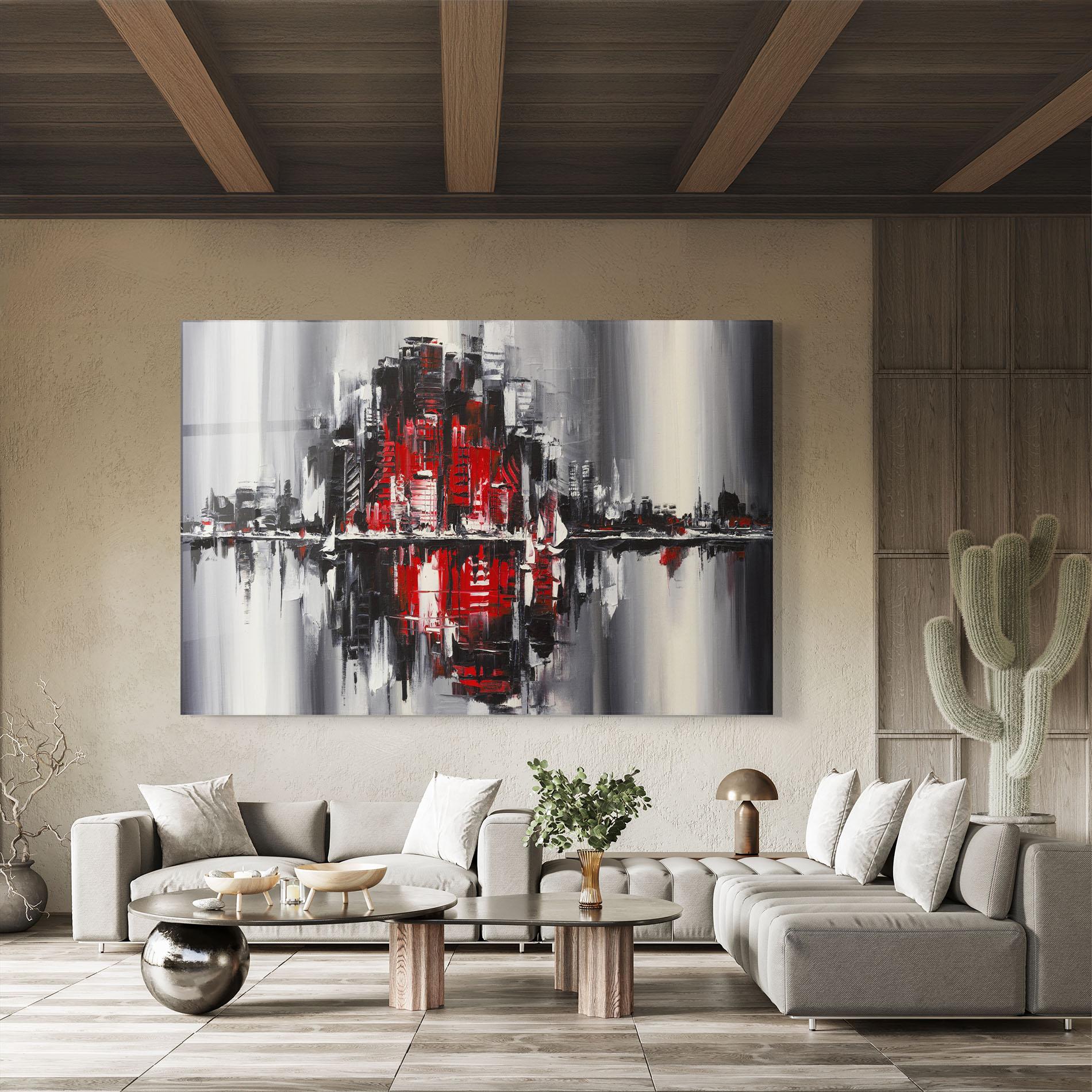 Glasbild Cityscape mockup 8