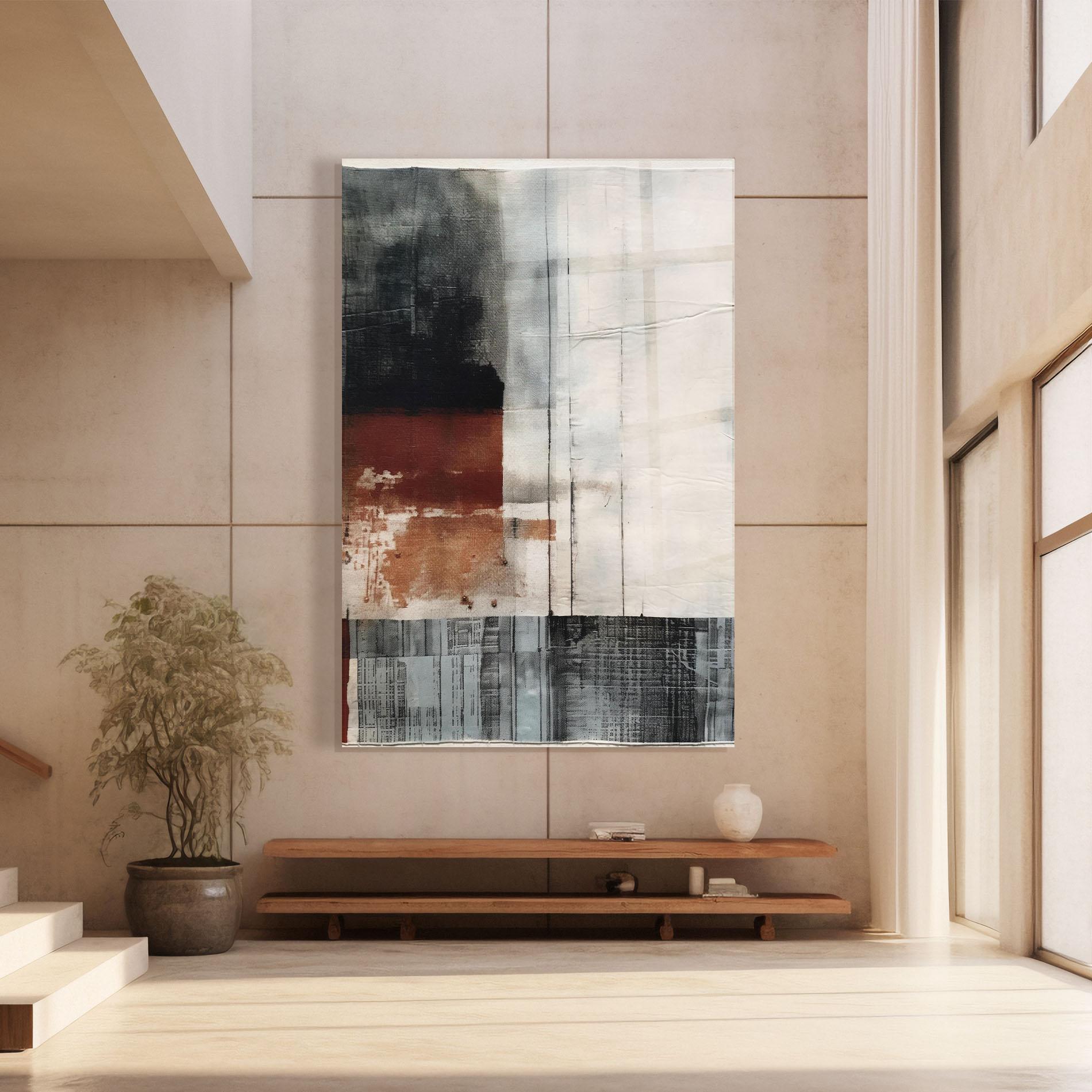 Glasbild Abstract Painting mockup 8