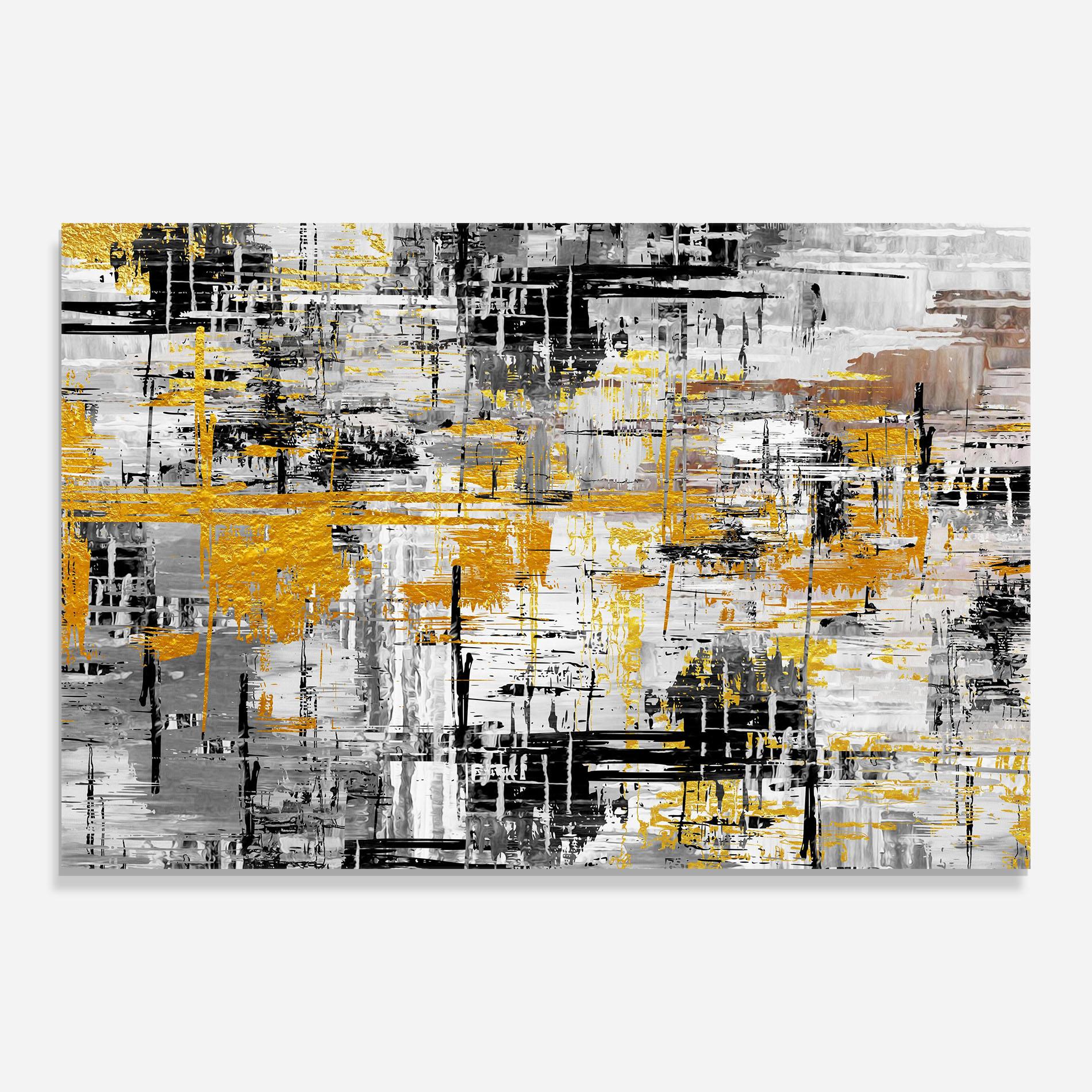 Glasbild Abstract Mix Color mockup 0