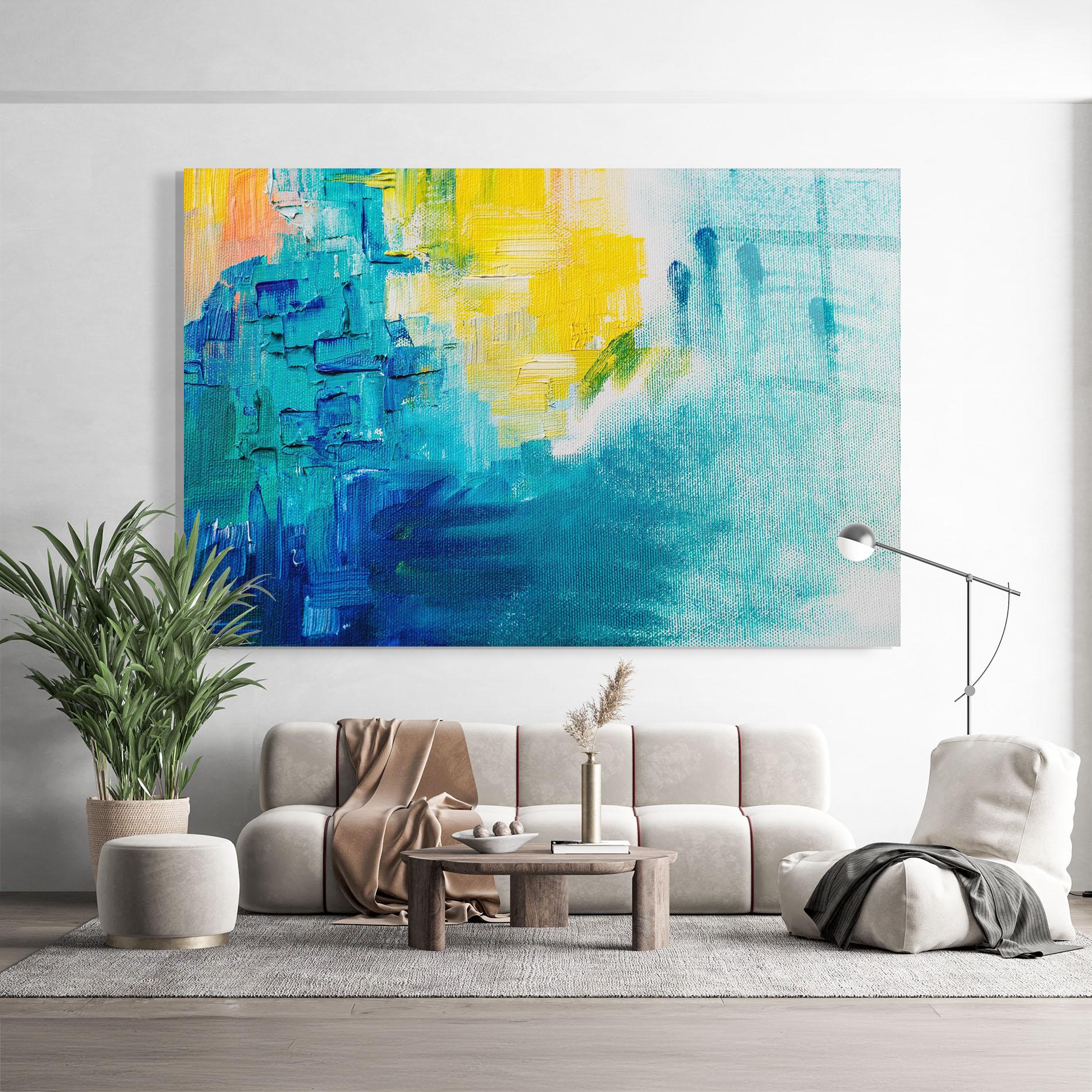 Glasbild Abstract Hand Mark mockup 9