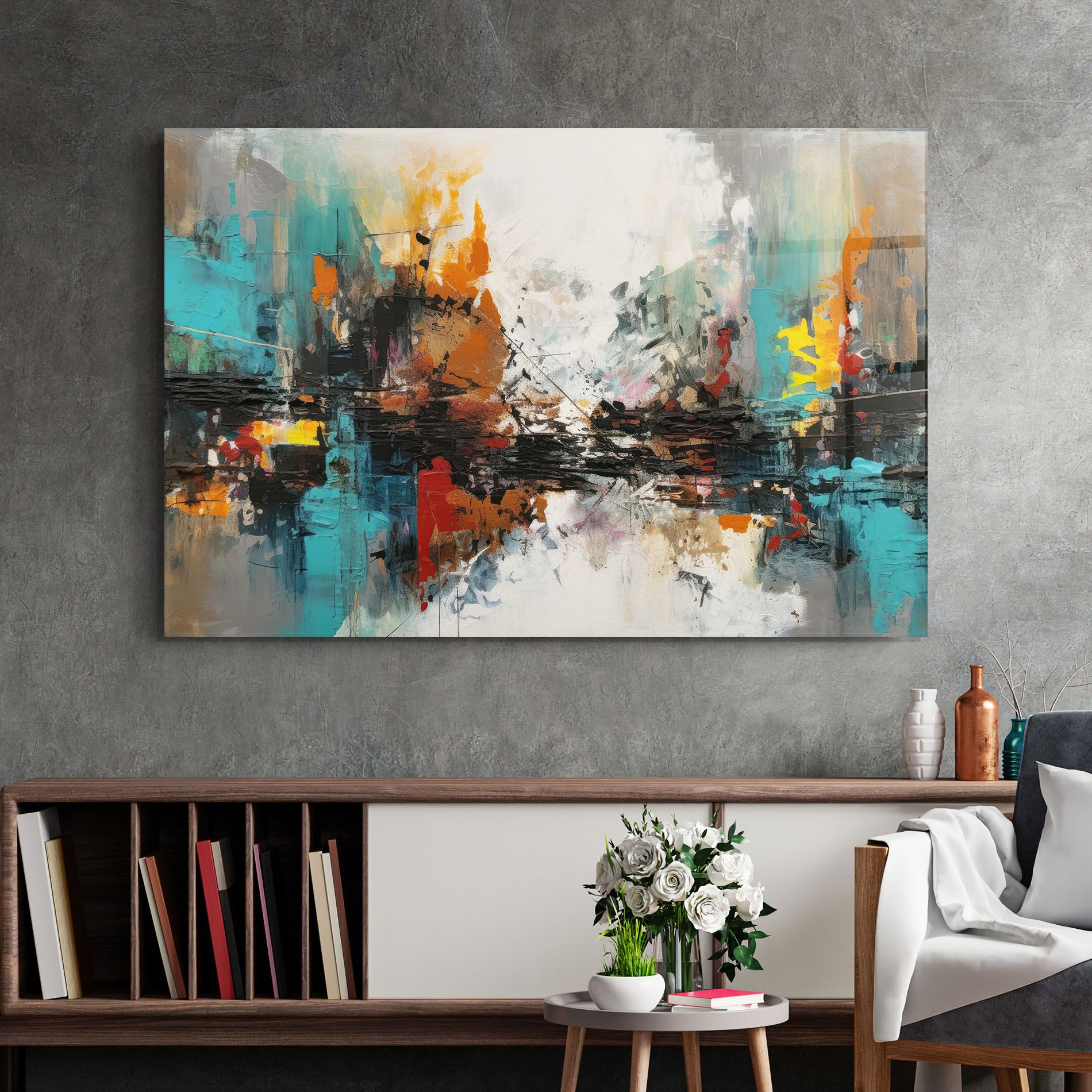 Abstract City Painting mockup 2