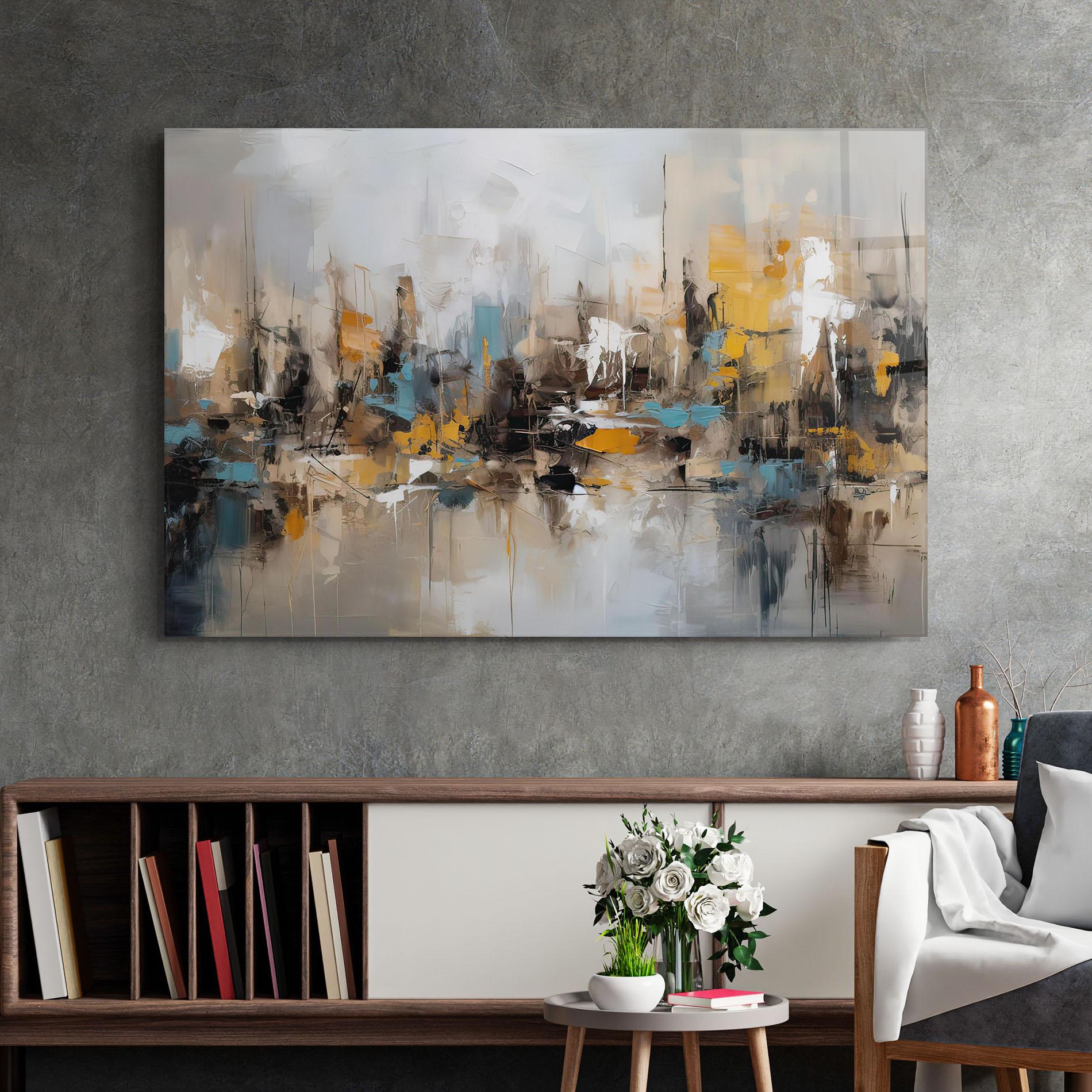 Glasbild Abstract Los Angeles mockup 2