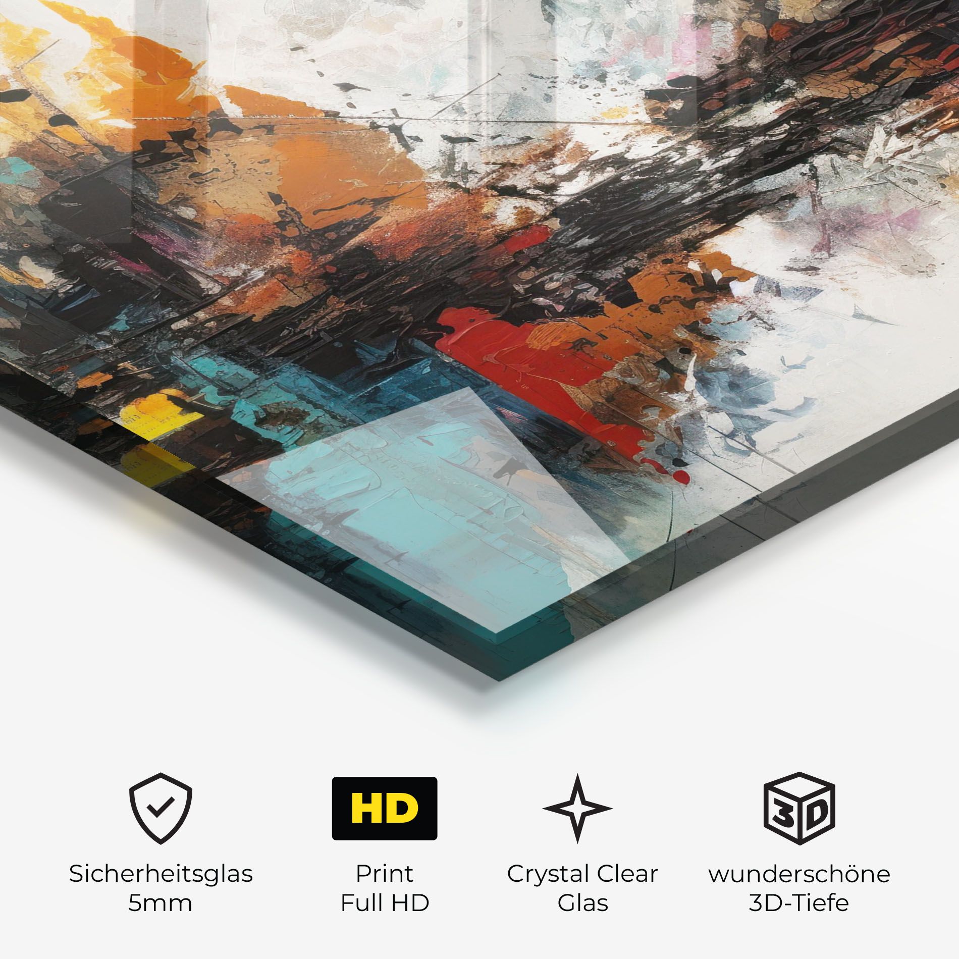 Abstract City Painting mockup 3