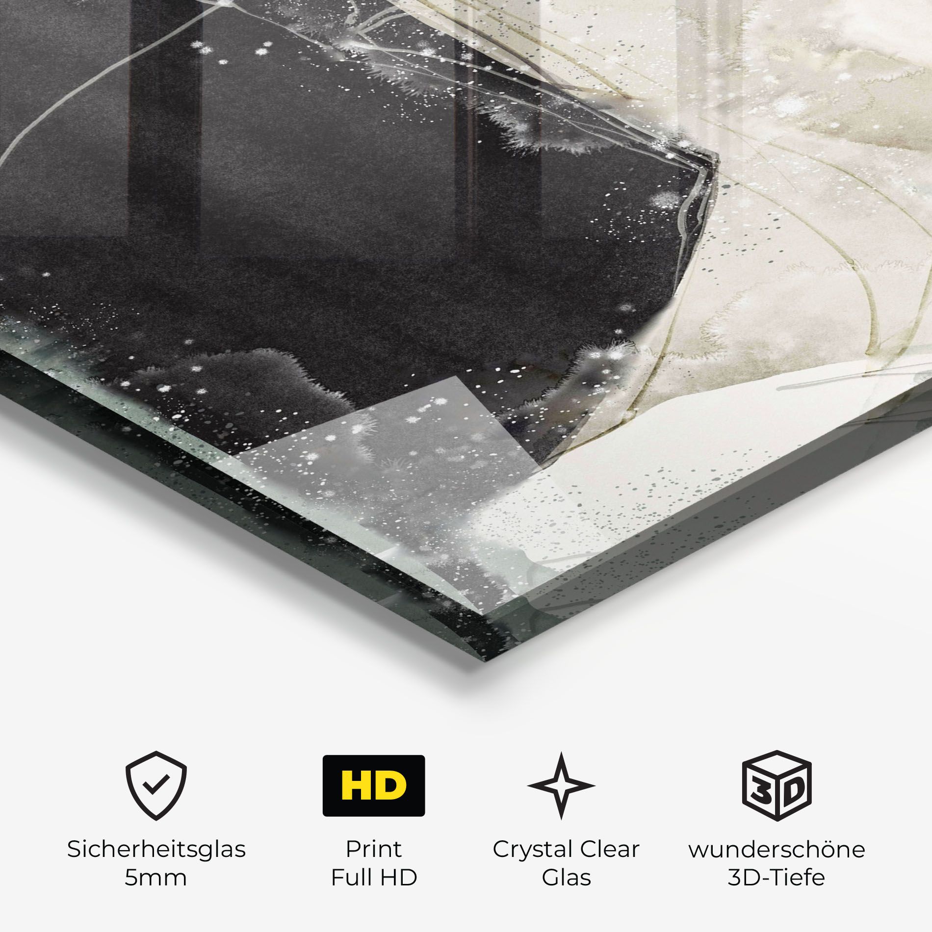 Beautiful White Drops mockup 3