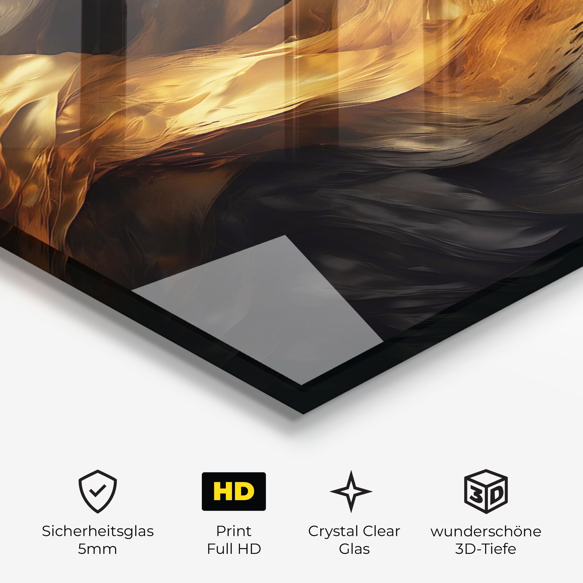Golden Waves With Black mockup 3