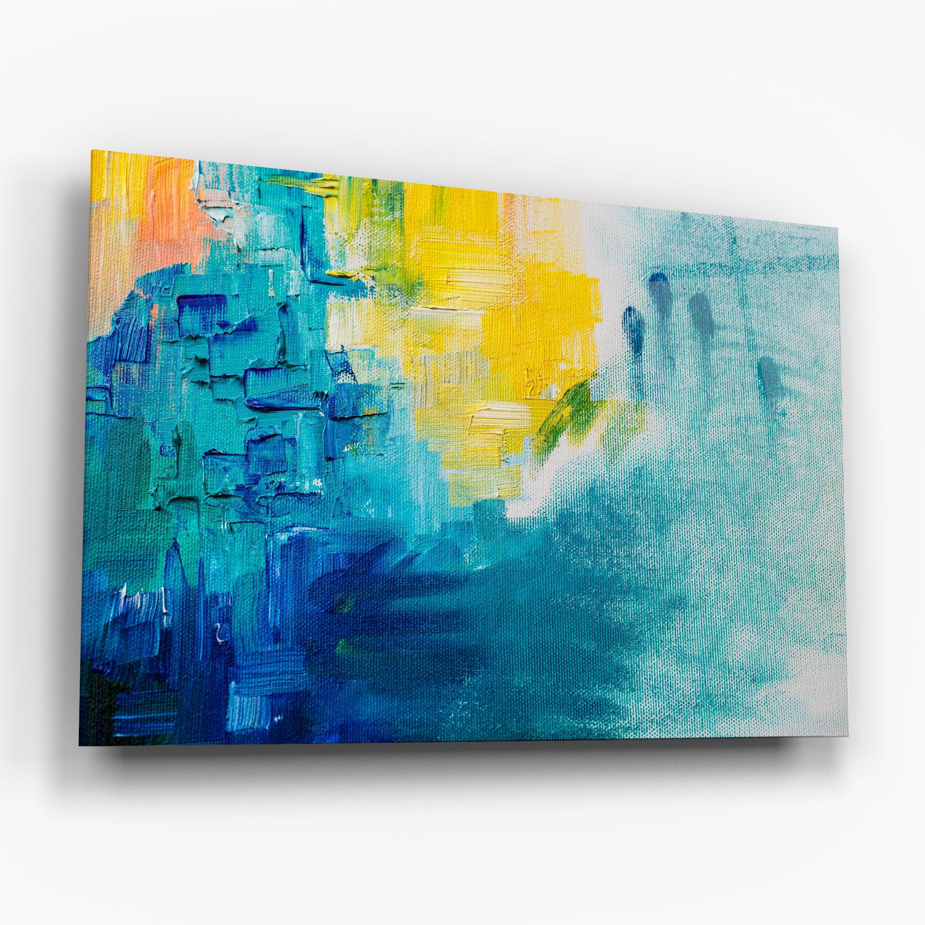 Glasbild Abstract Hand Mark mockup 6