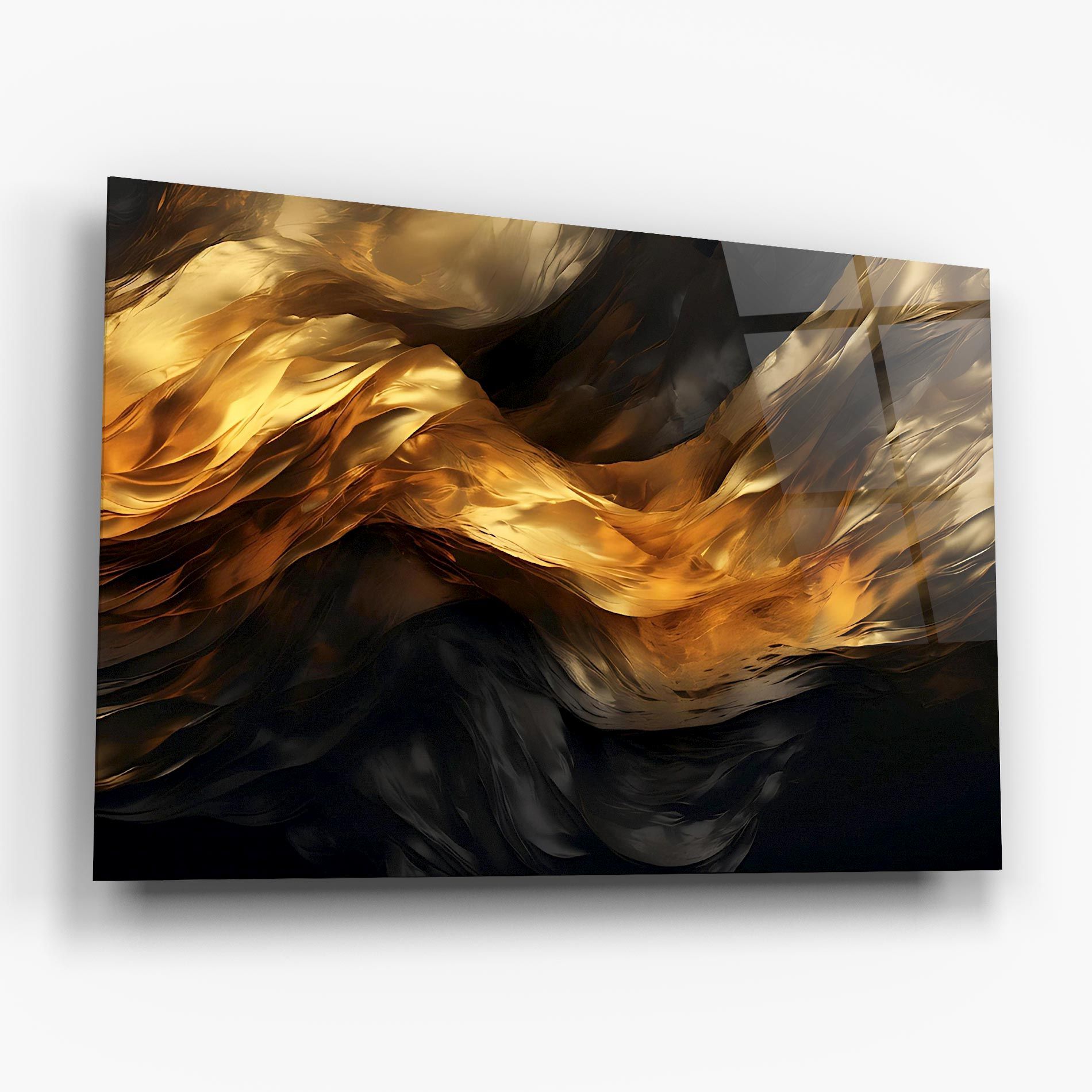 Golden Waves With Black mockup 6