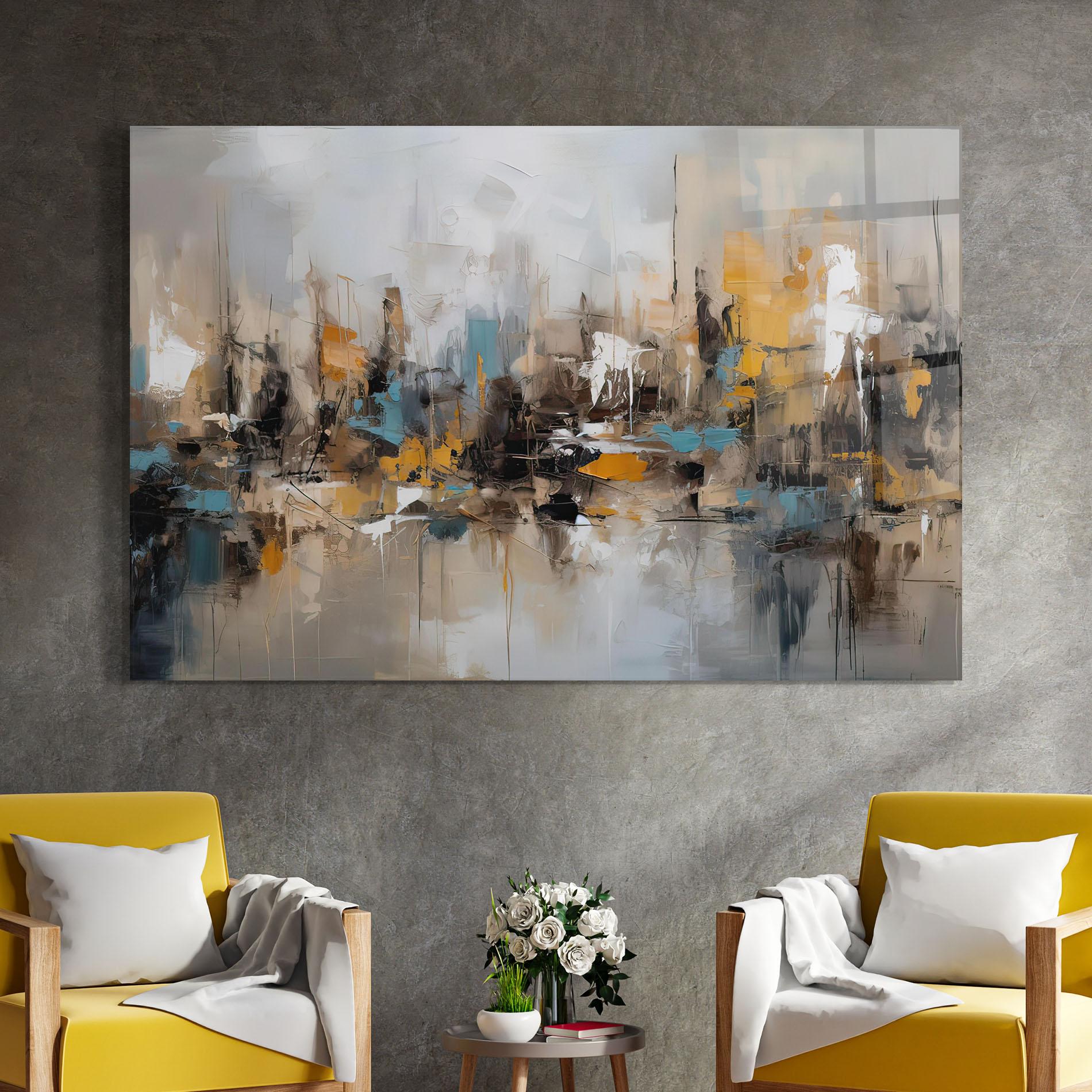 Glasbild Abstract Los Angeles mockup 4