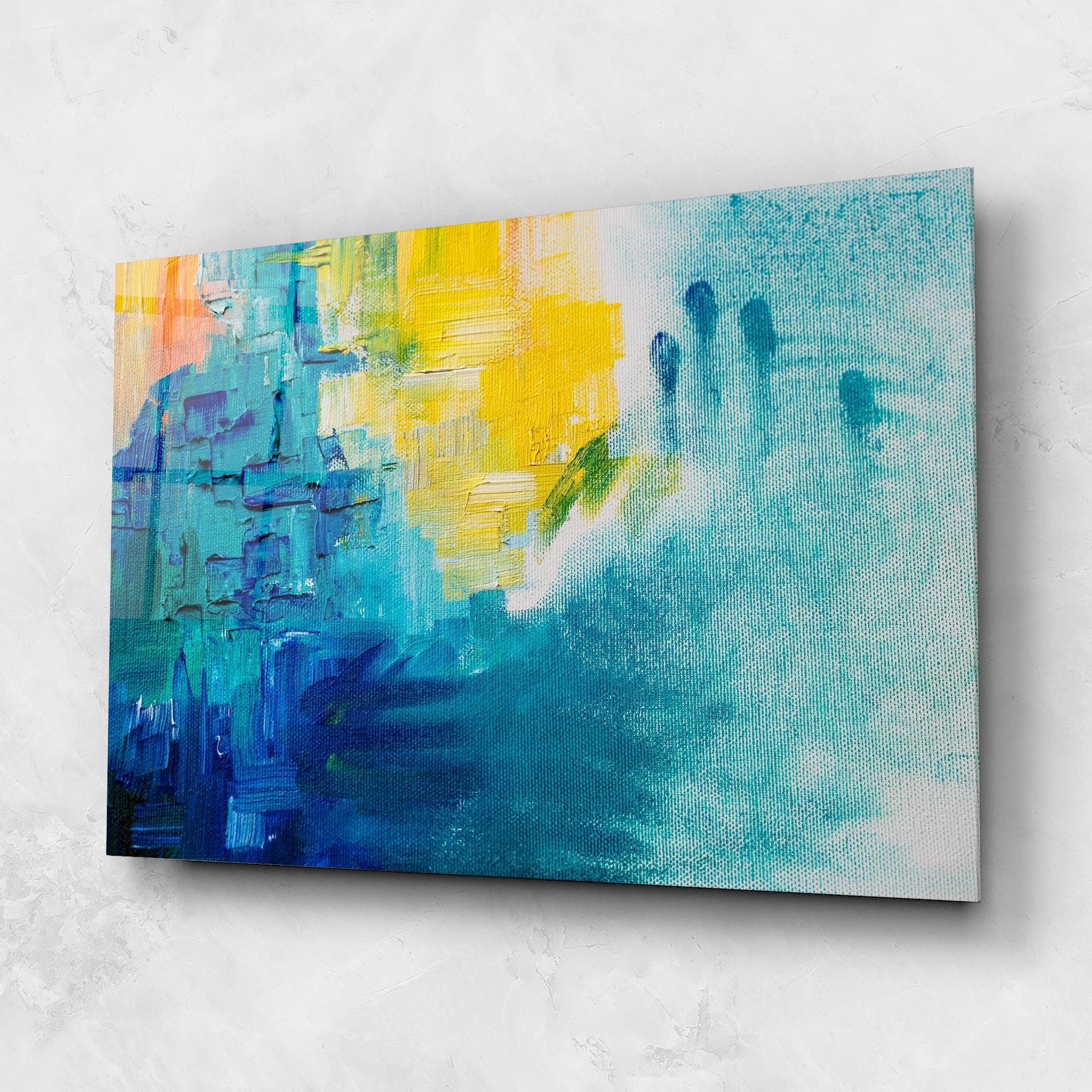 Glasbild Abstract Hand Mark mockup 1