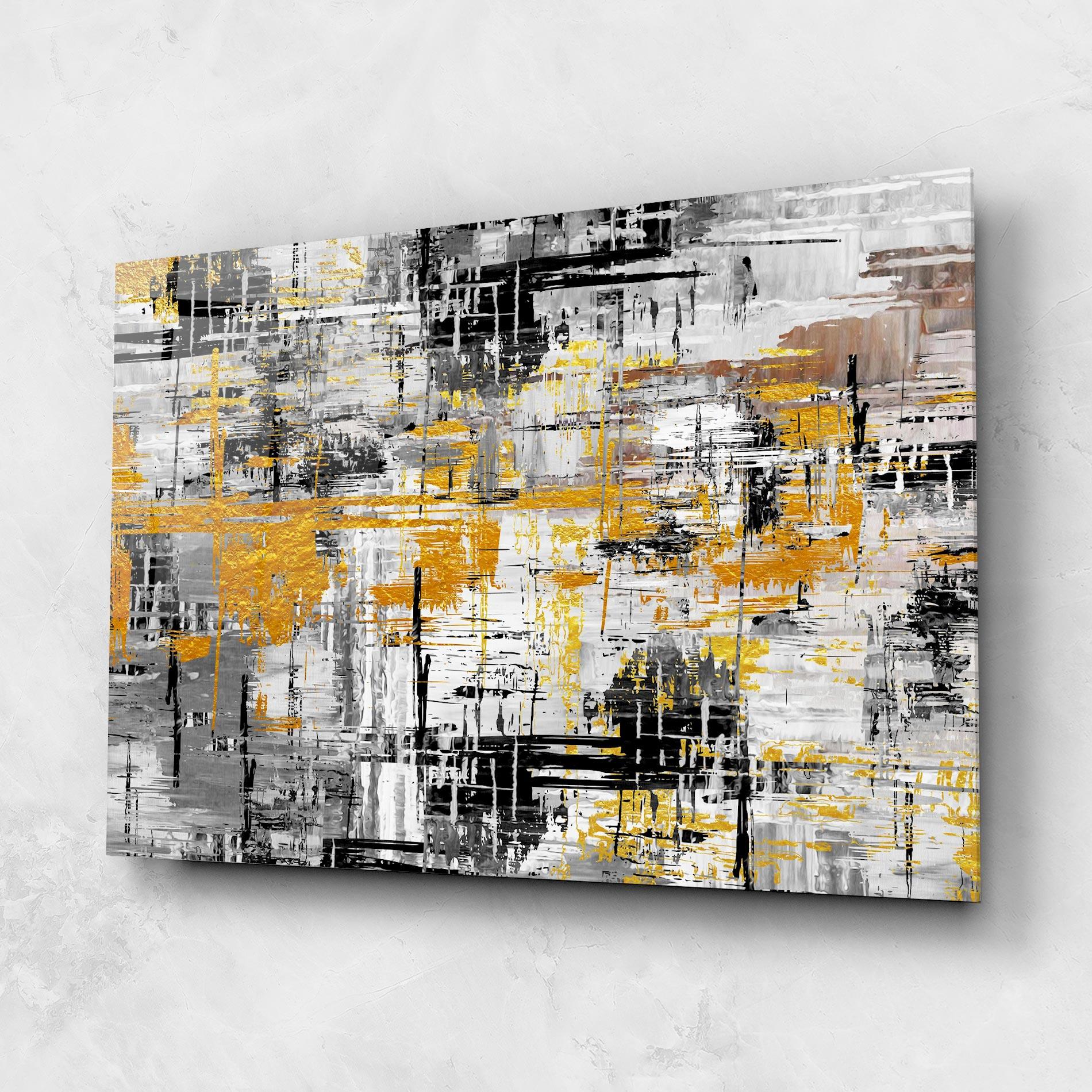 Glasbild Abstract Mix Color mockup 1