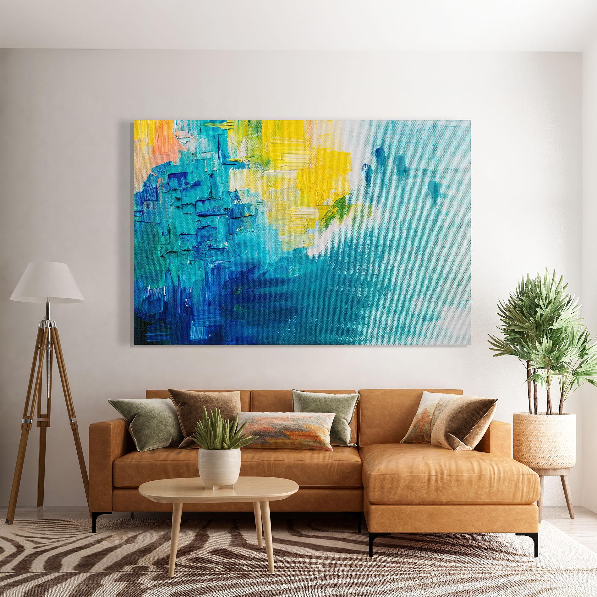 Glasbild Abstract Hand Mark mockup 7