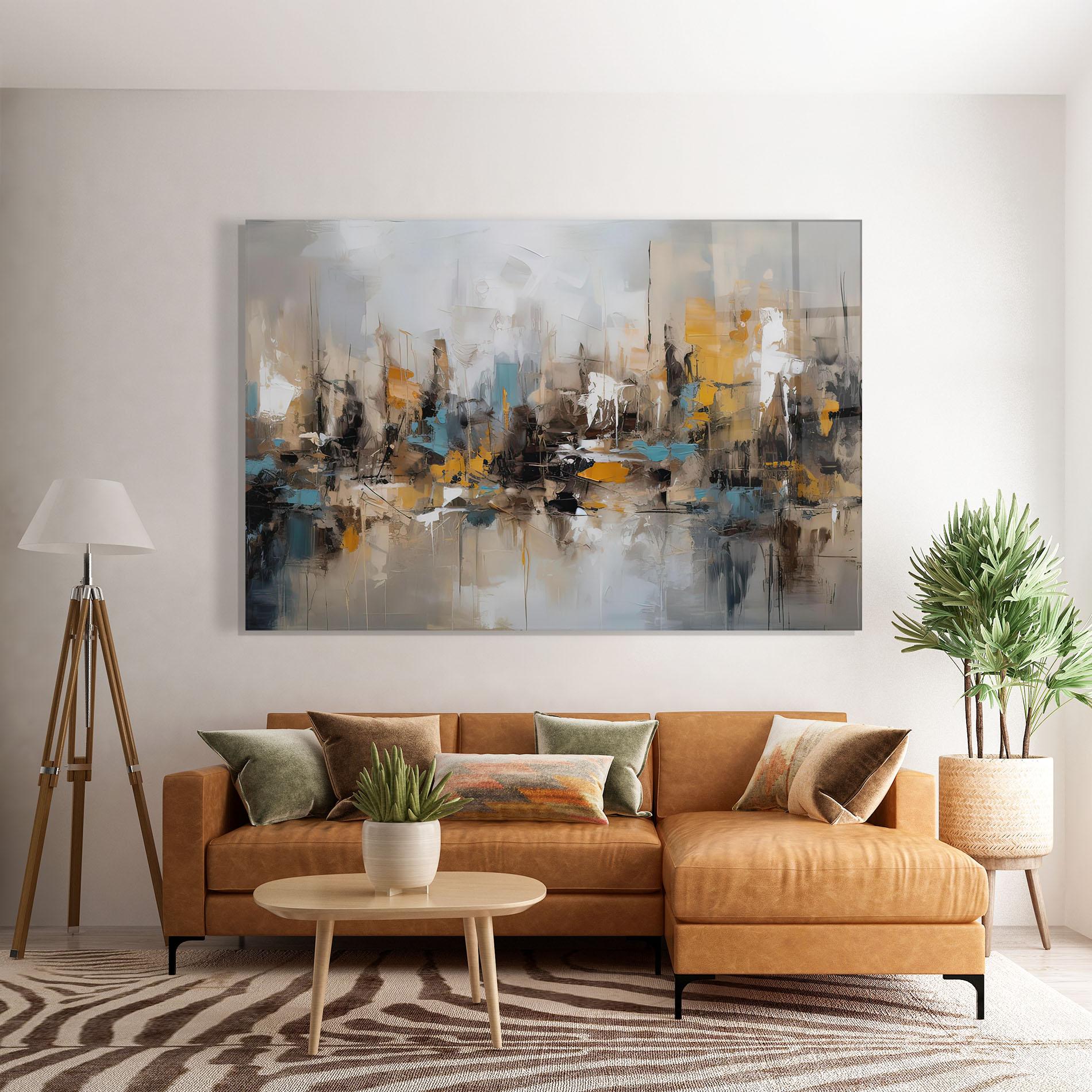 Glasbild Abstract Los Angeles mockup 7