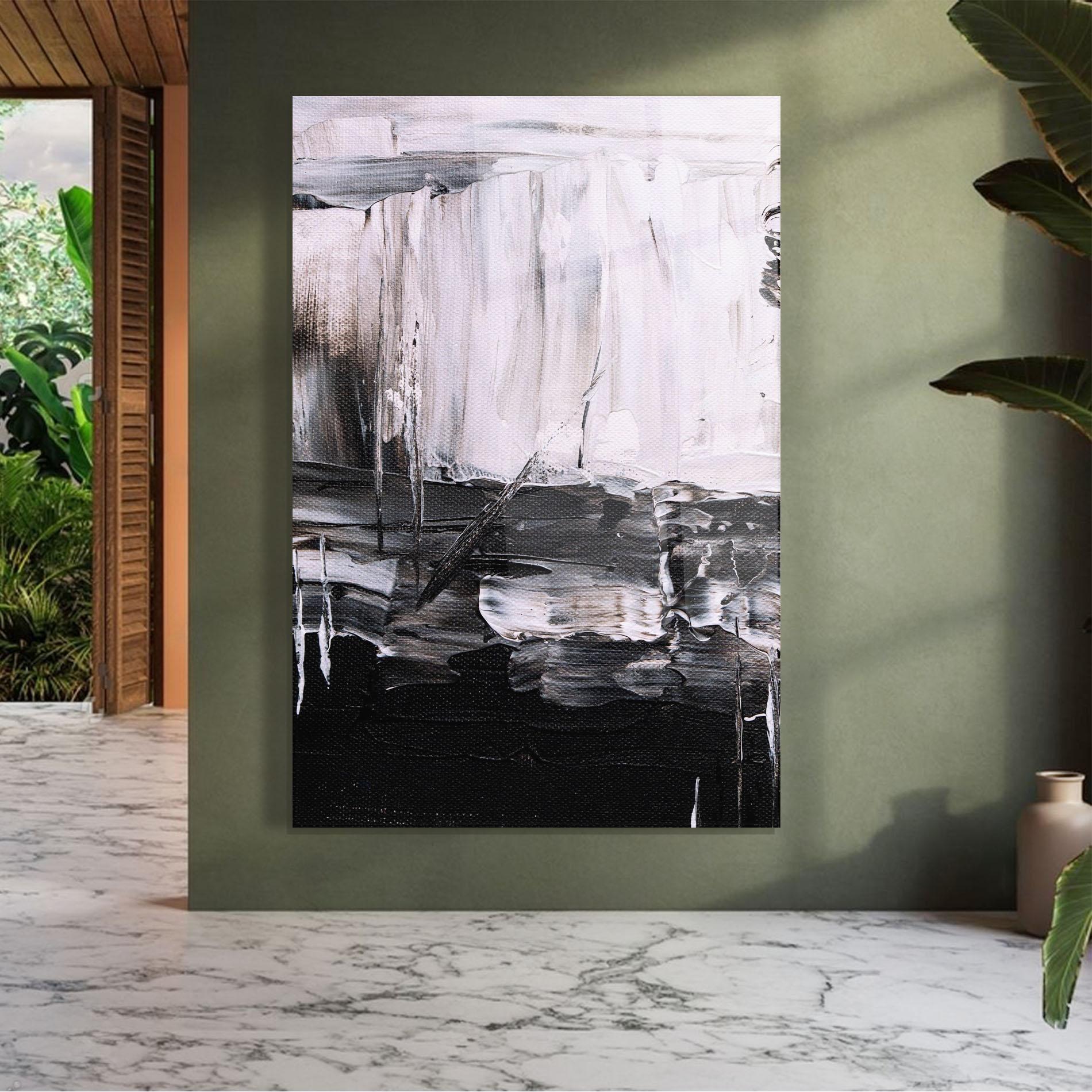 Glasbild Abstract Paintings mockup 7