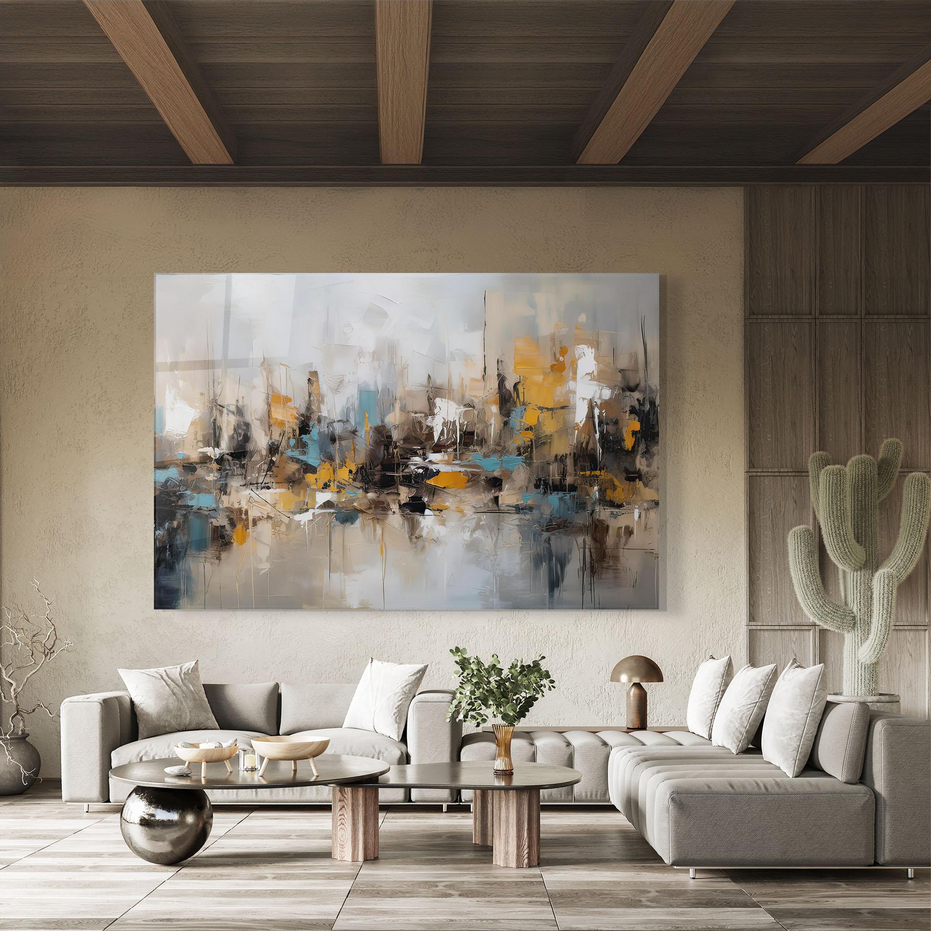 Glasbild Abstract Los Angeles mockup 8