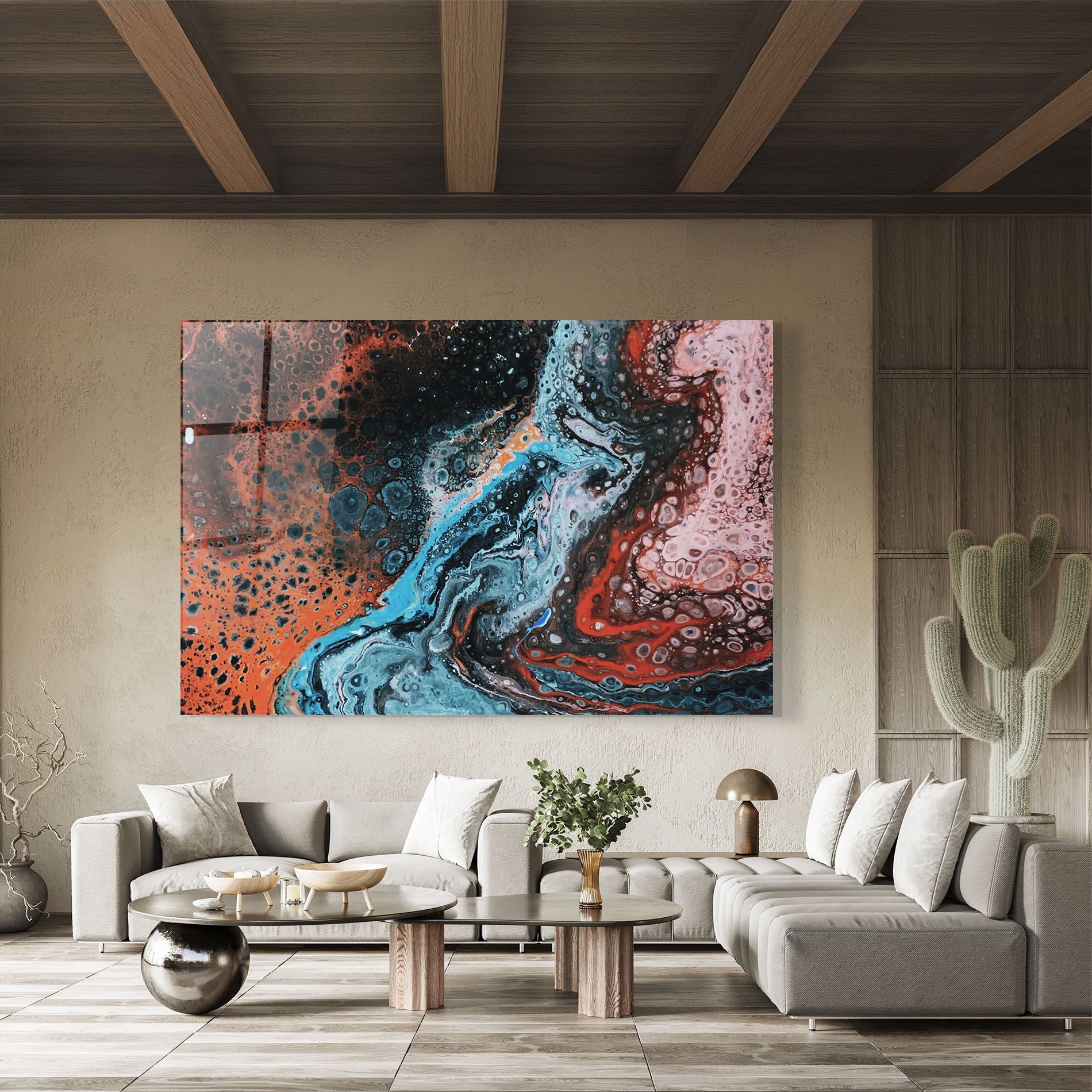 Abstract Turqoise Colors mockup 8