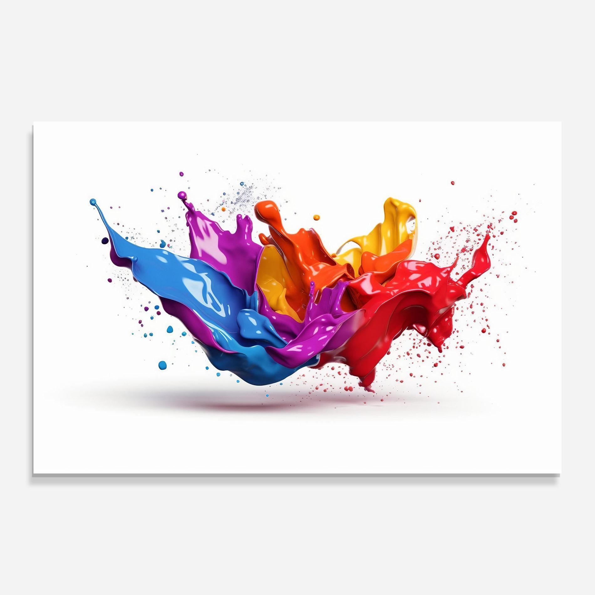 Glasbild 3d Floating Splash mockup 0