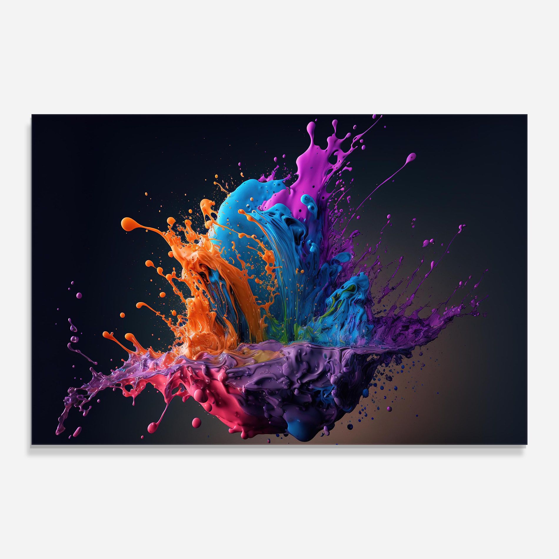 Orange Paint Splash mockup 0