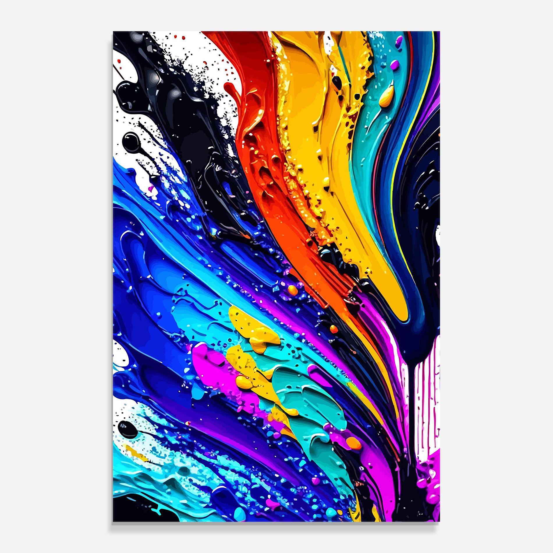 Glasbild Beautiful Splash mockup 0