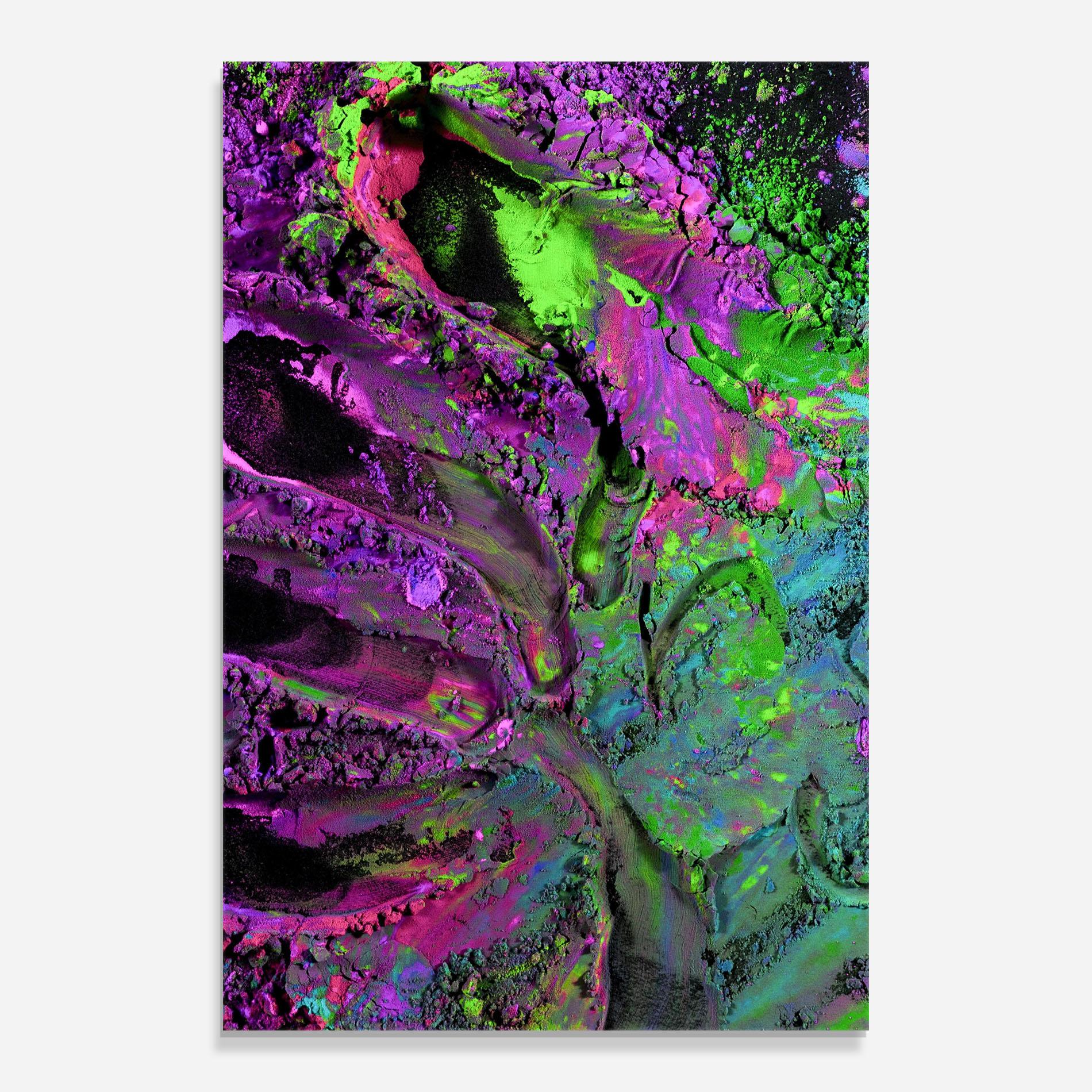 Glasbild Purple Powder mockup 0