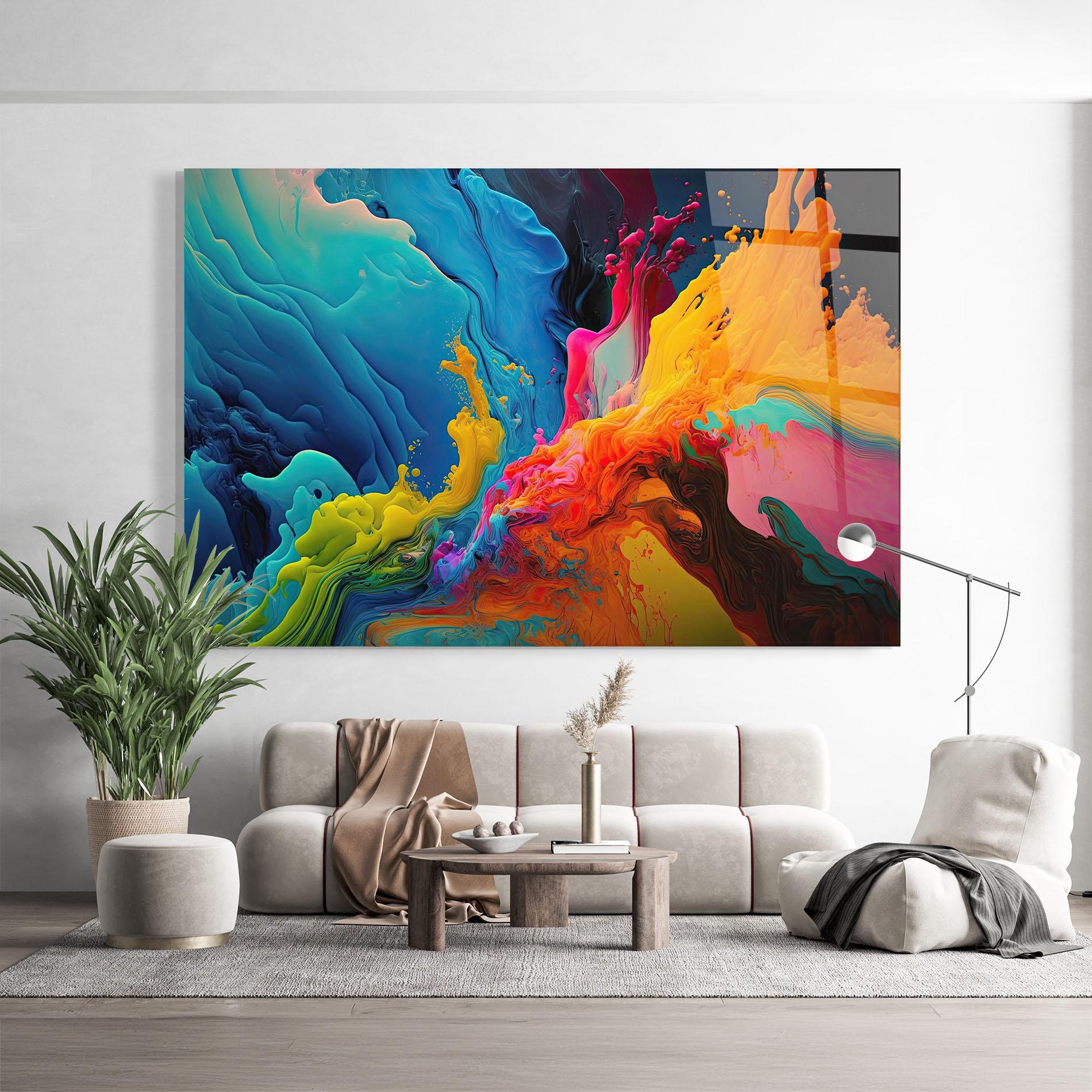 Glasbild Color Floating mockup 9