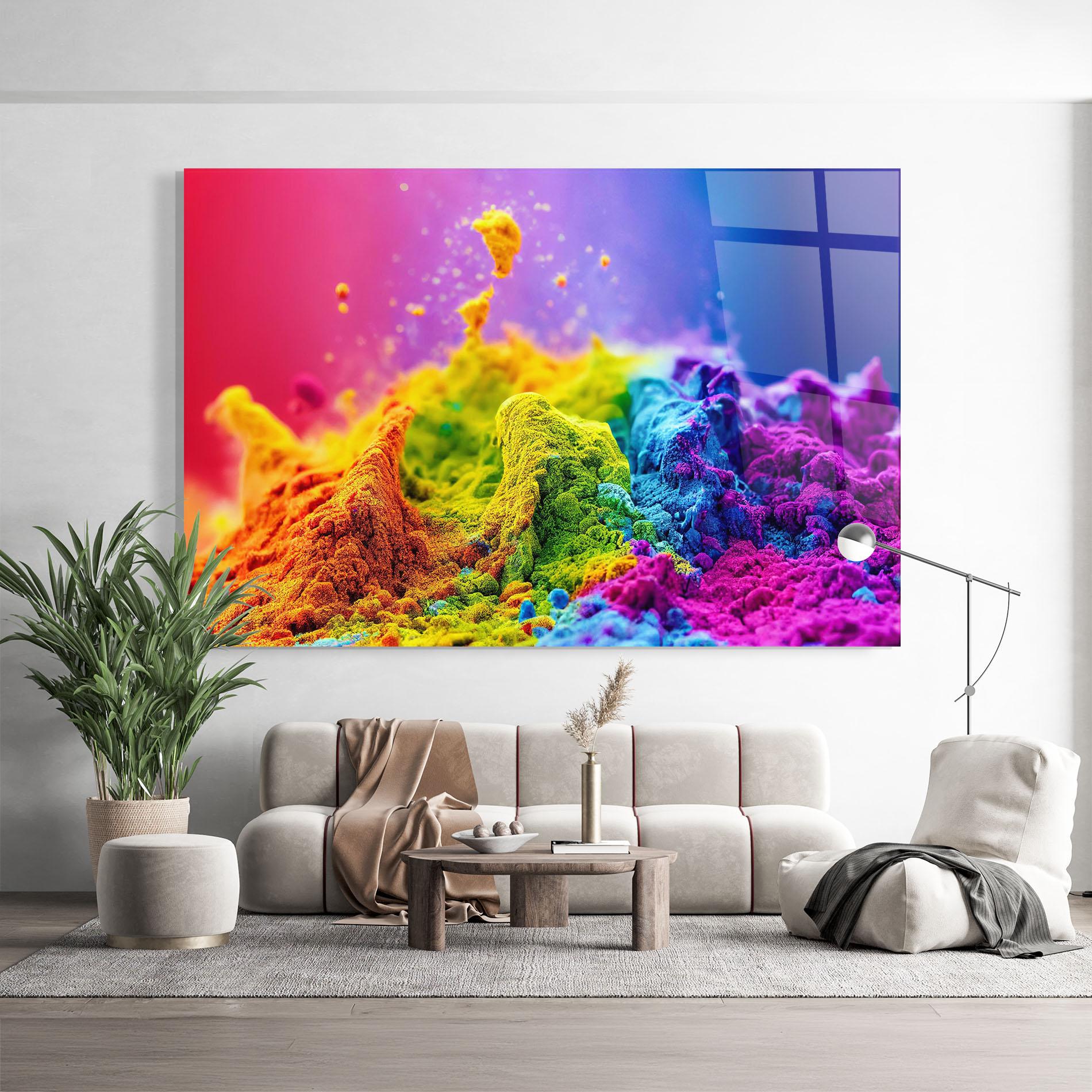 Glasbild Color Powder Explosion mockup 9