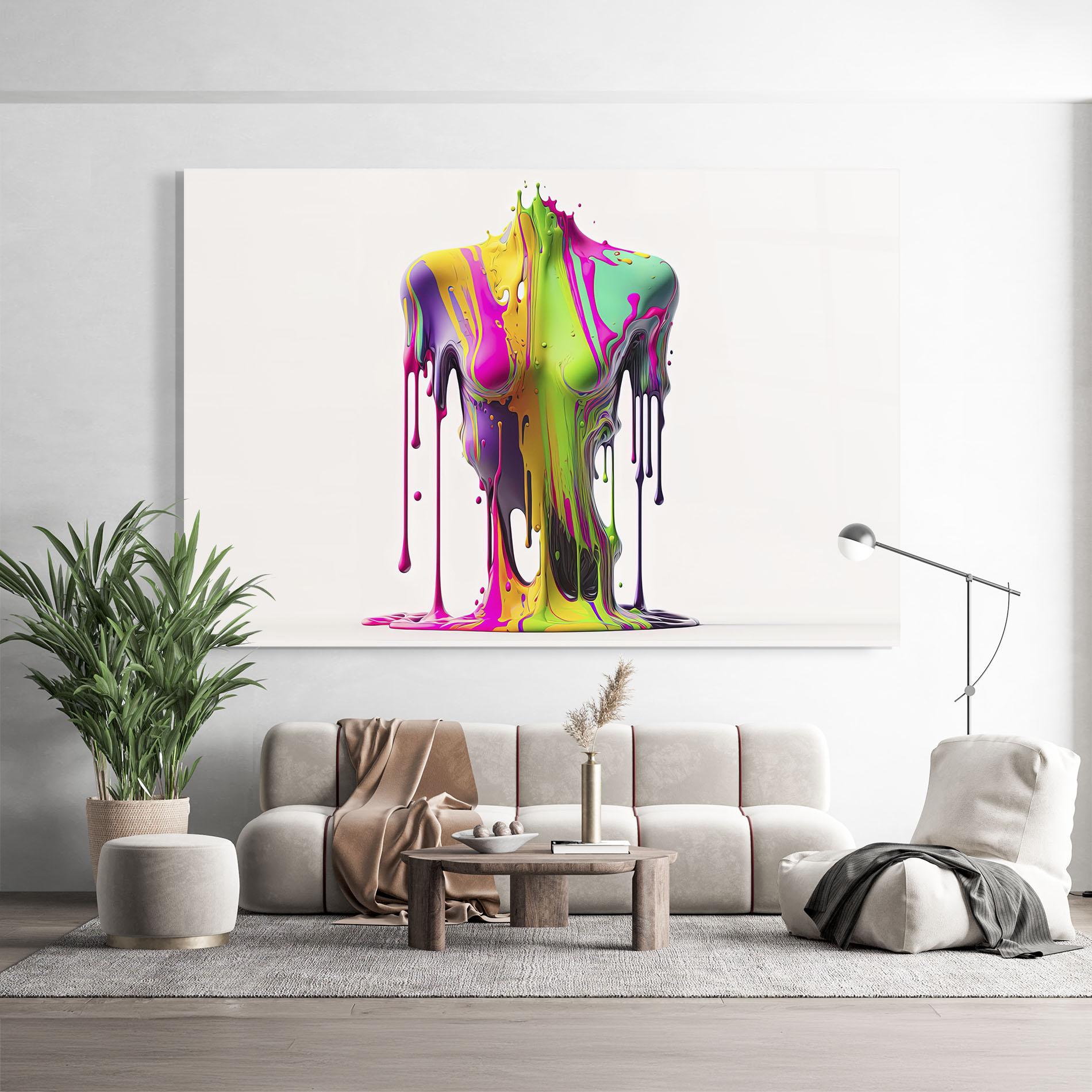 Glasbild Colorful Body mockup 9