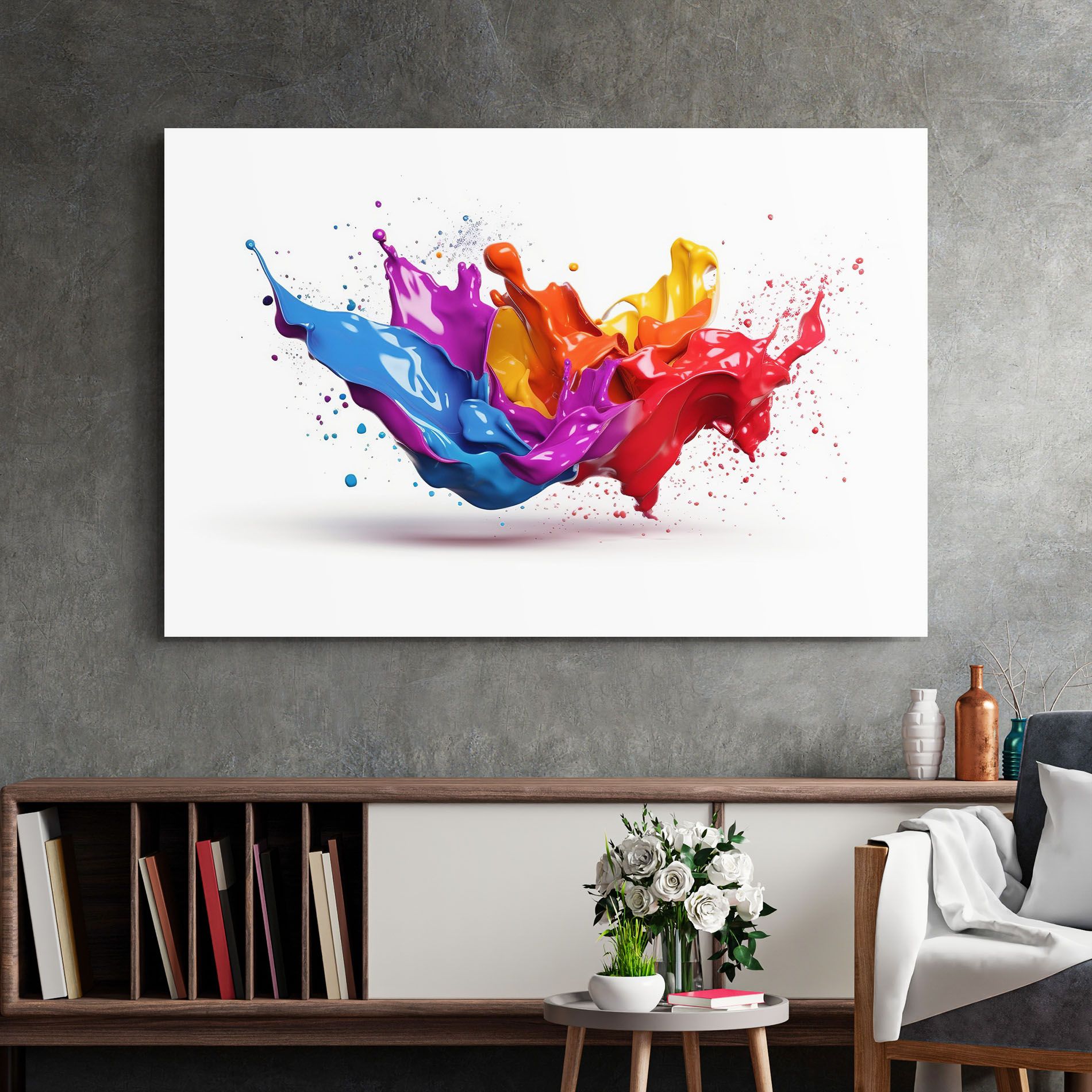 3d Floating Splash mockup 2