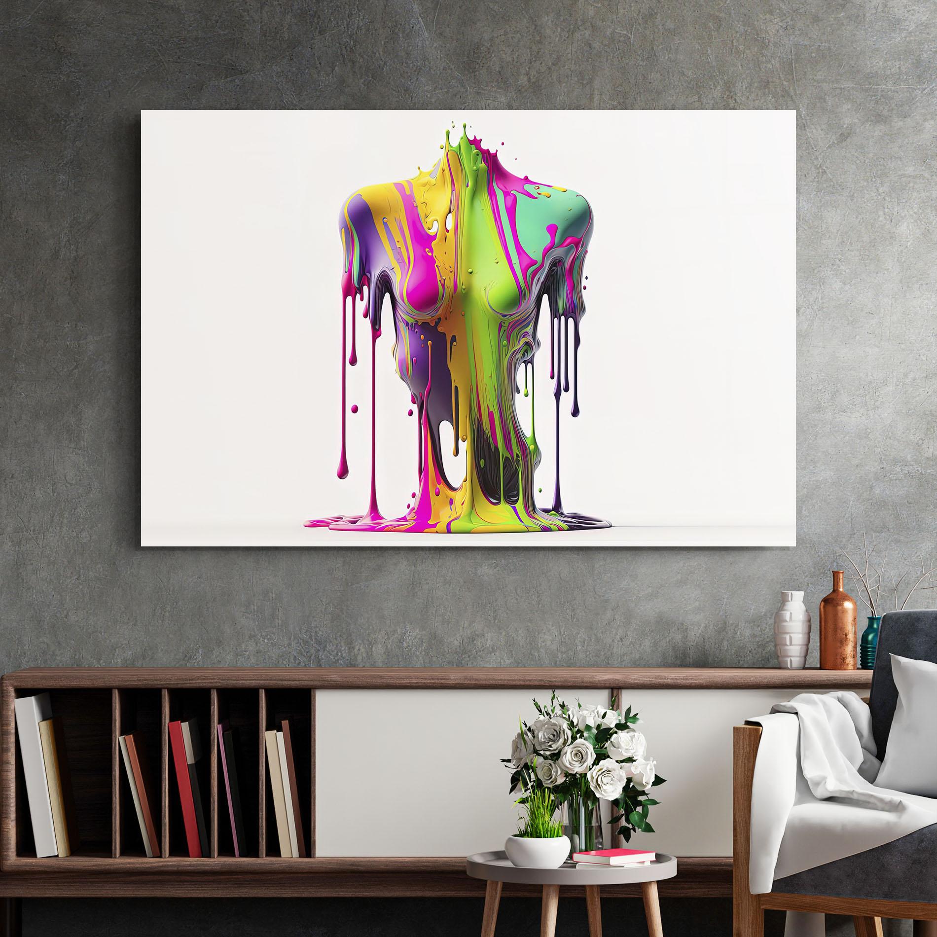 Glasbild Colorful Body mockup 2