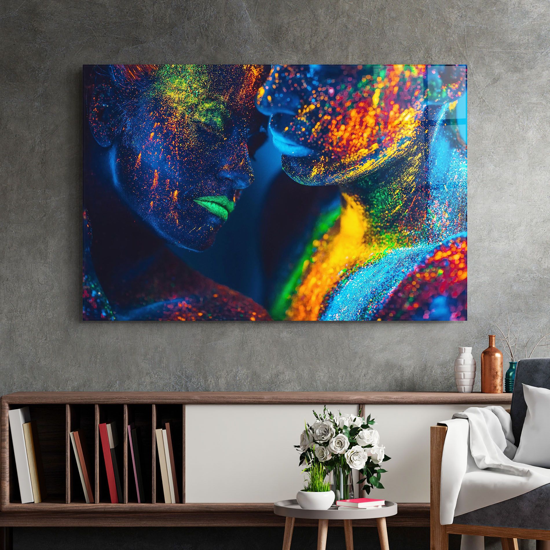 Fluorescent Green Lips mockup 2